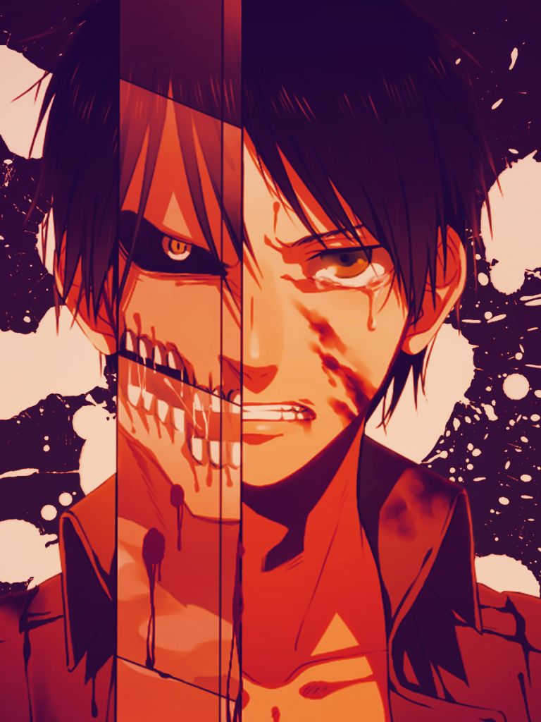 Anime Ataque dos Titãs Shingeki No Kyojin Eren Yeager Papel de Parede