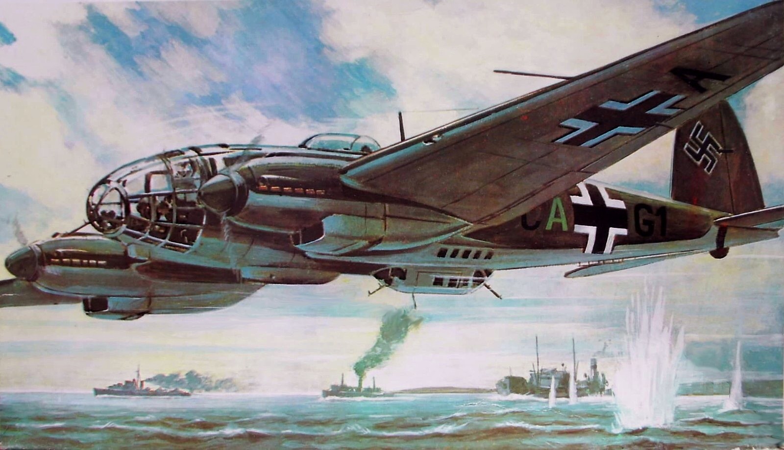 181771 免費下載壁紙 军事, 亨克尔 he 111, 空军, 飞机, 轰炸机 屏保和圖片
