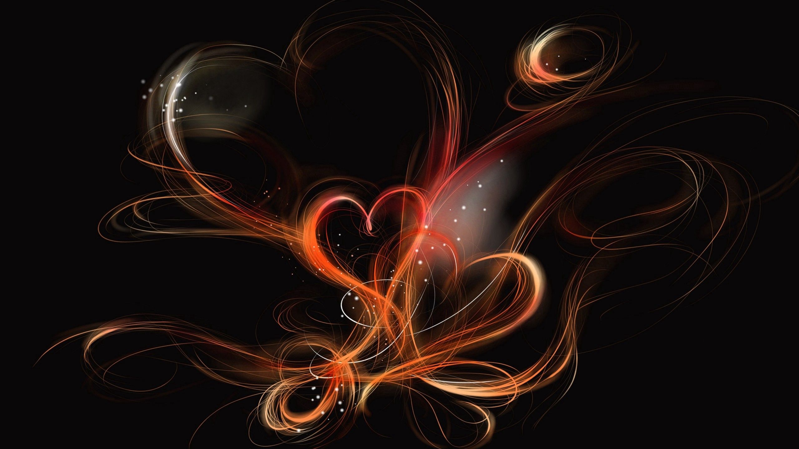 love, heart, background, smoke, dark, shroud 2160p