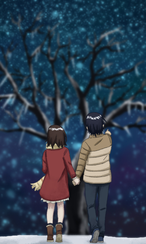 Download A poignant moment in Erased Anime featuring main characters  Satoru, Kayo, Osamu, Kenya, and Hiromi. Wallpaper