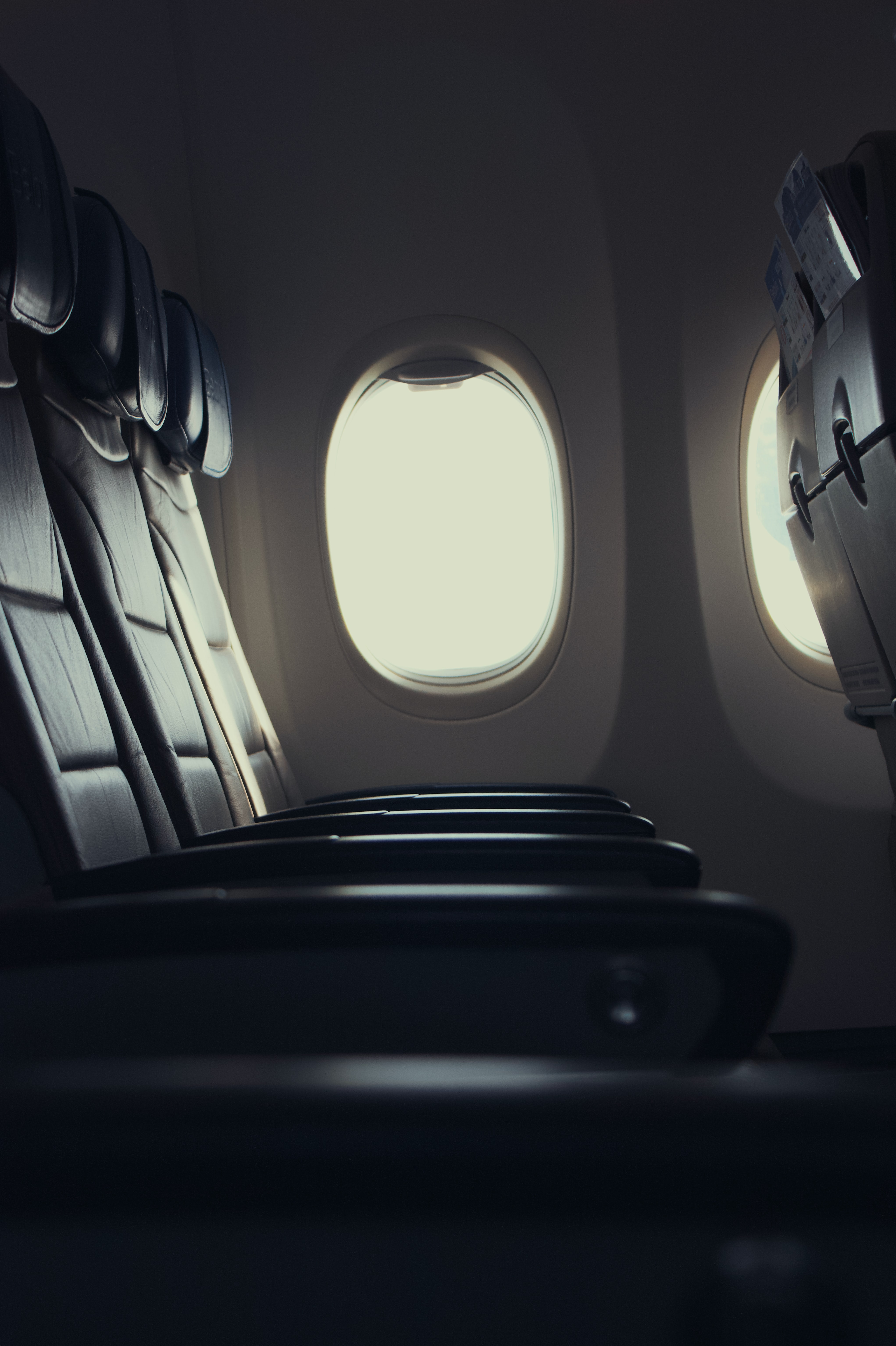 plane, shine, light, miscellanea, miscellaneous, window, porthole, airplane, seats, seating
