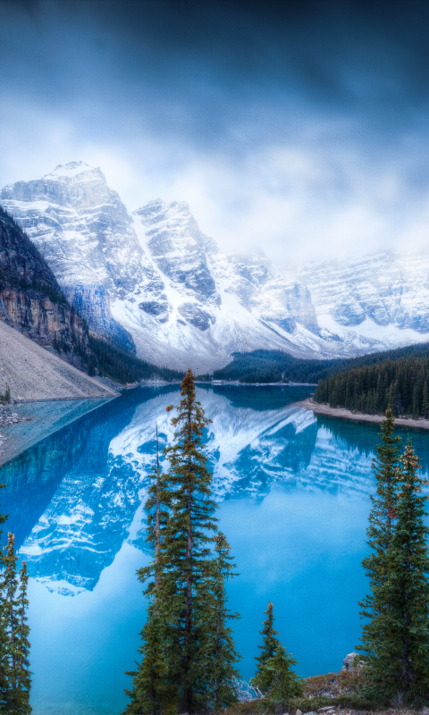1106336 завантажити шпалери озеро, земля, озеро морейн, національний парк банф, рефлексія, альберта, долина десяти вершин, канадські скелясті гори, канада, гора, озера - заставки і картинки безкоштовно