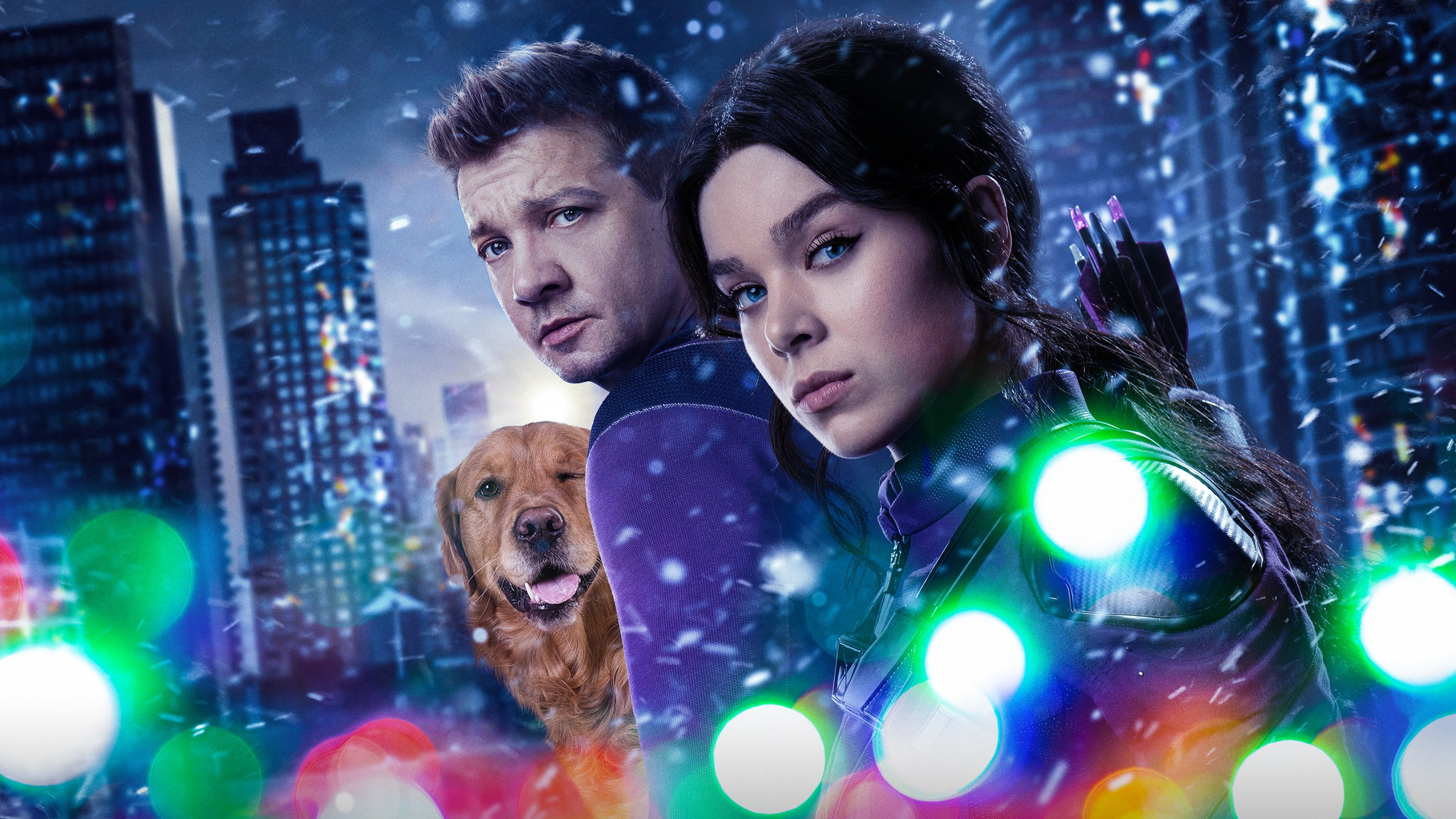 Download mobile wallpaper Tv Show, Hailee Steinfeld, Clint Barton, Hawkeye, Jeremy Renner, Kate Bishop for free.