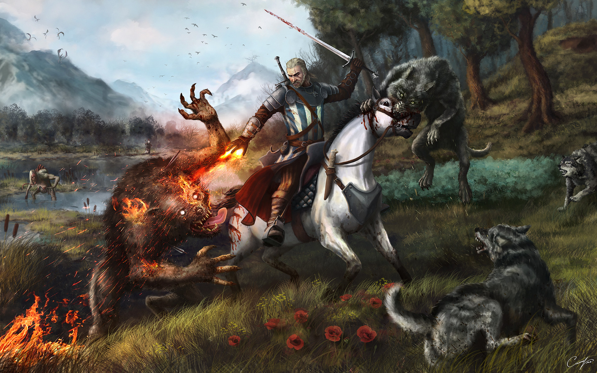 The witcher 3 geralt horse фото 70
