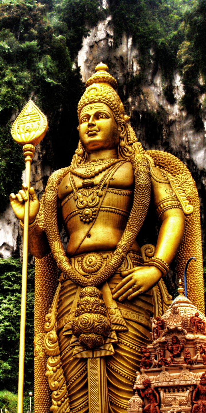 Mobile wallpaper: Statue, Malaysia, Hinduism, Religious, Kartikeya ...