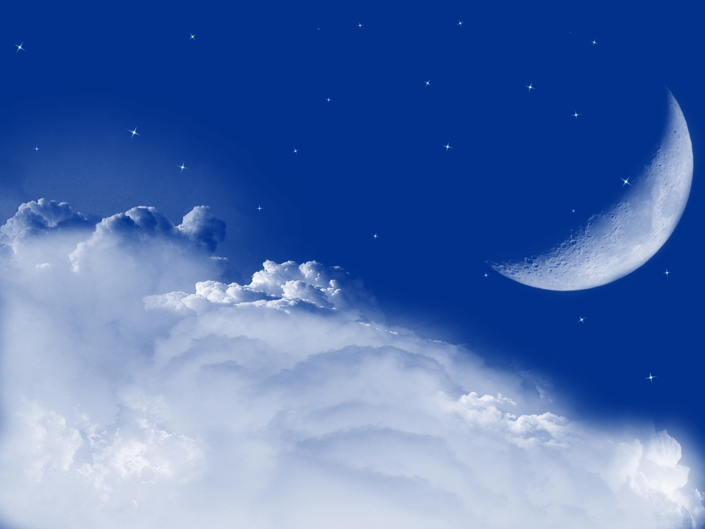 Handy-Wallpaper Clouds, Mond, Hintergrund kostenlos herunterladen.