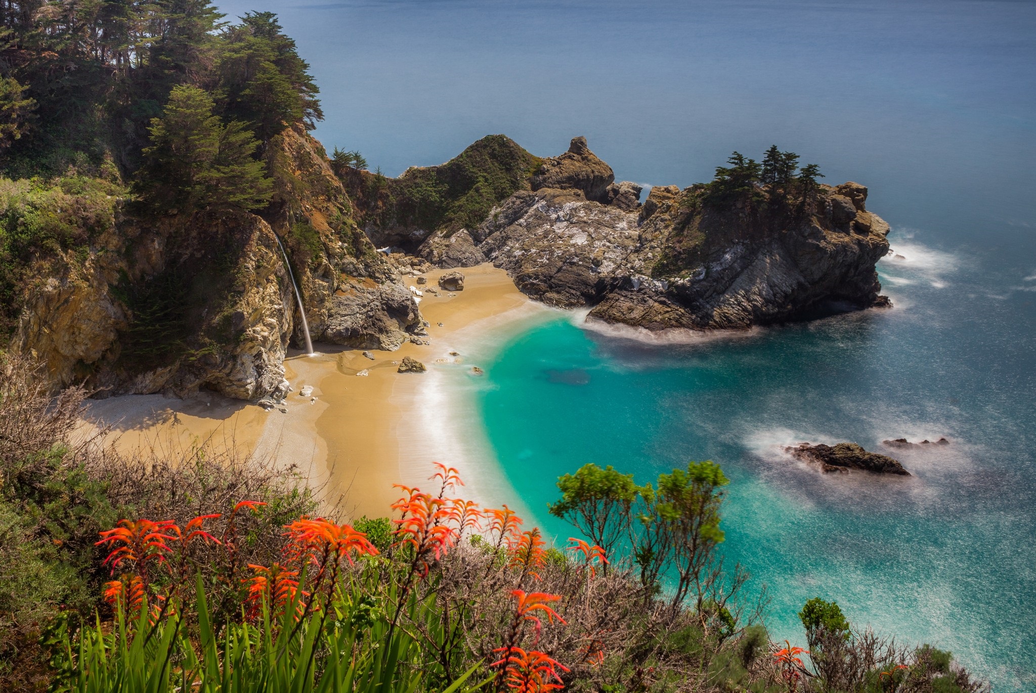 Калифорния водопад MCWAY Falls