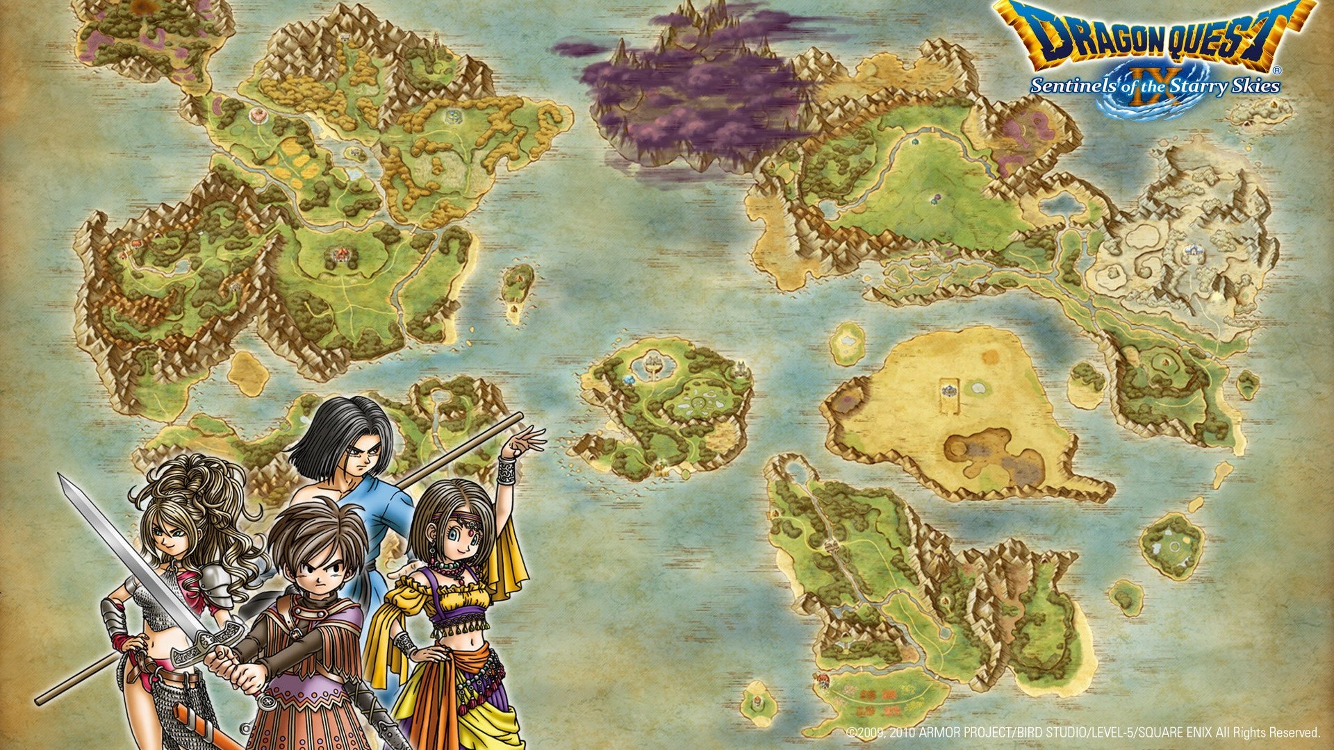 Dragon quest карта мира