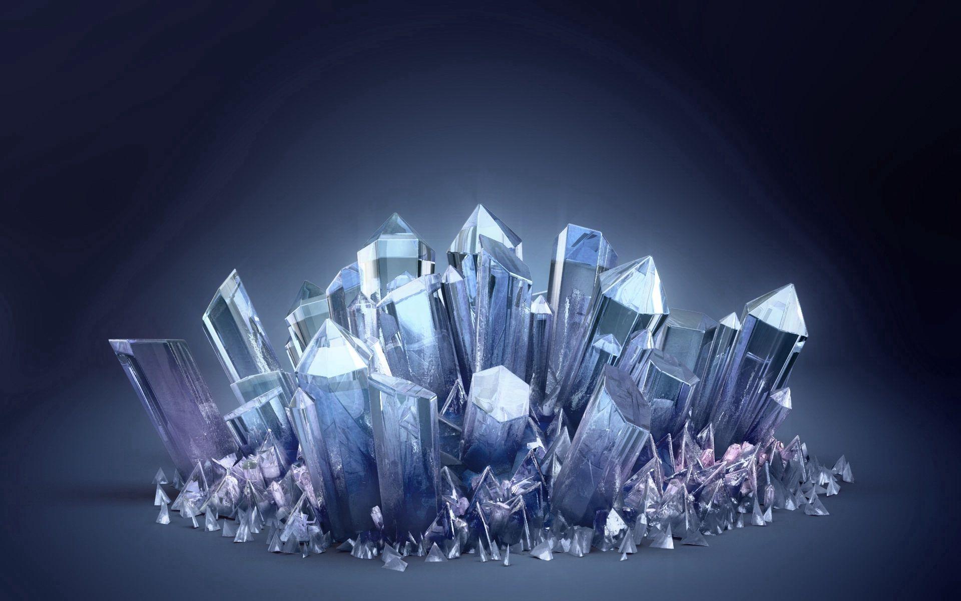 Download mobile wallpaper Crystals, Light Coloured, Light, Glass, 3D for free.