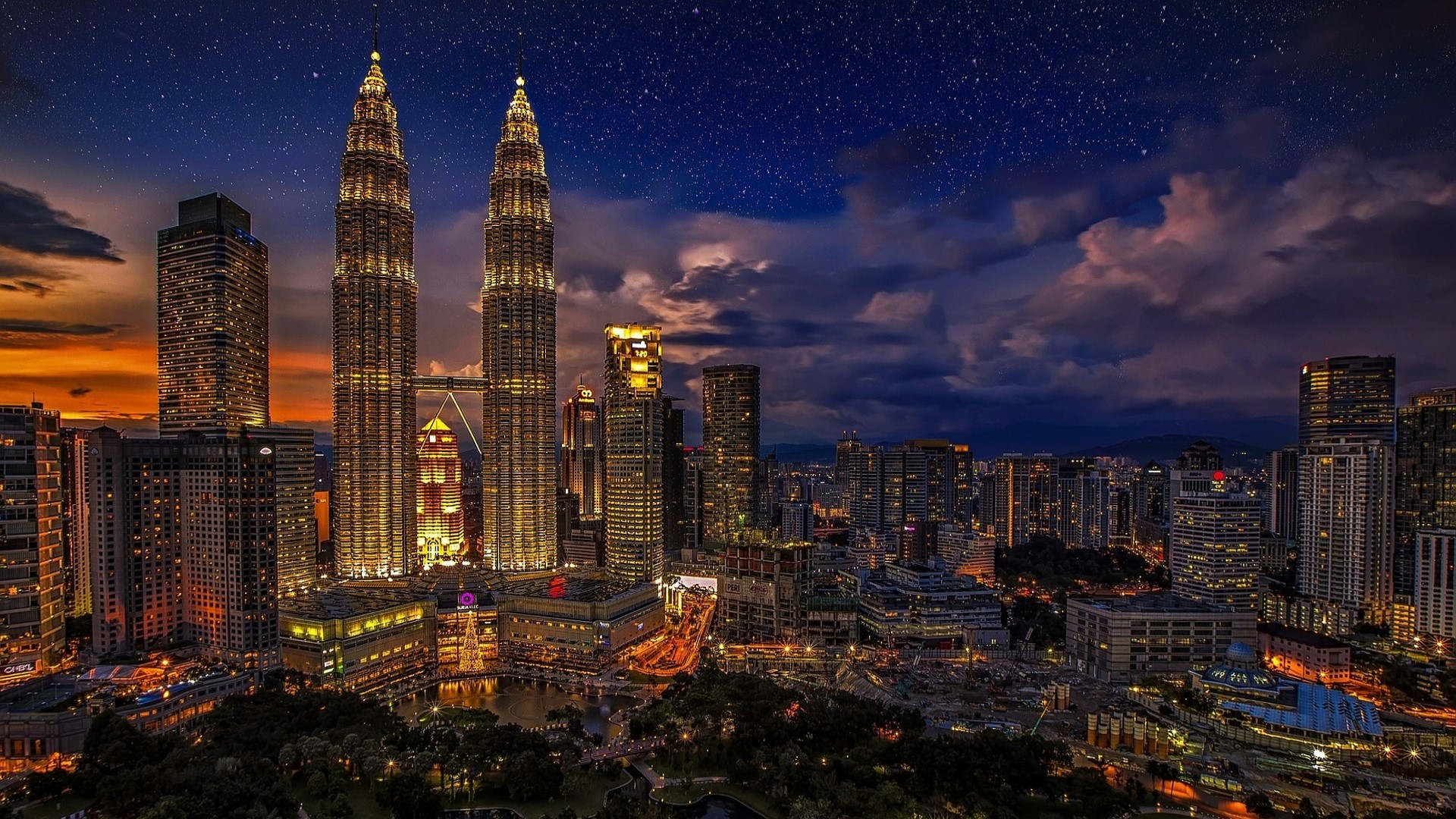 kuala lumpur, man made, building, cityscape, light, malaysia, night, petronas towers, skyscraper, cities