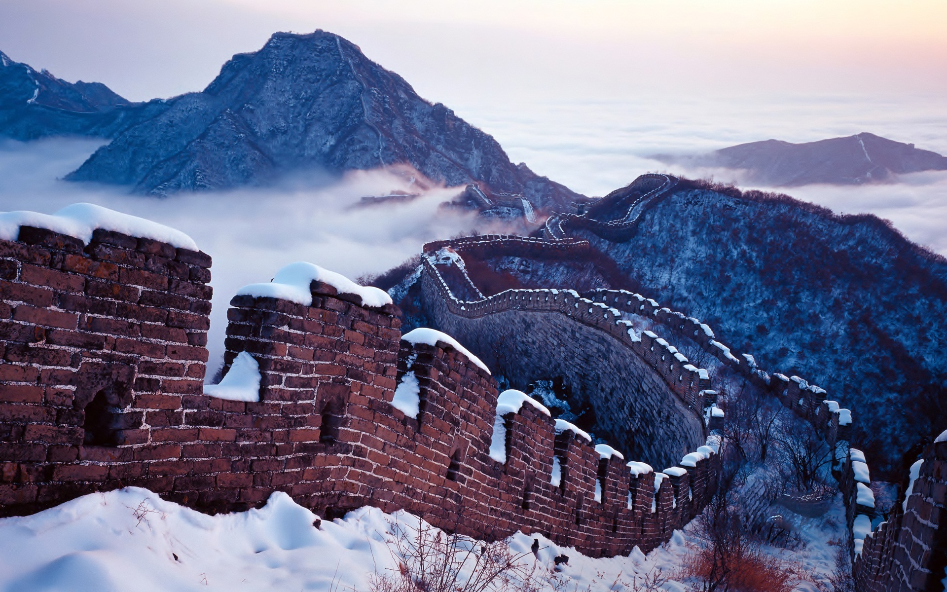 Великая китайская стена зима