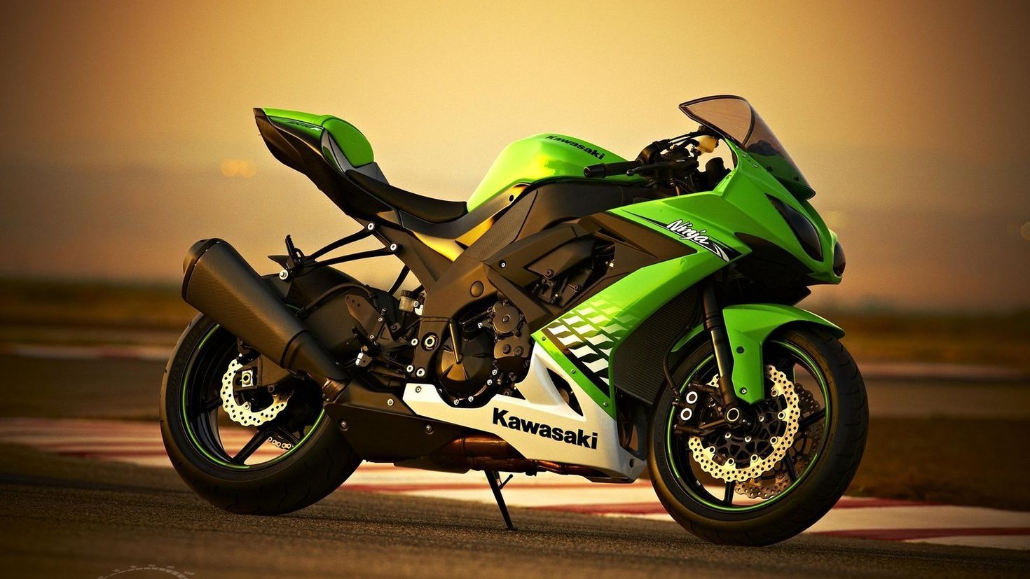 Обои мотоциклы Кавасаки ниндзя zx10r