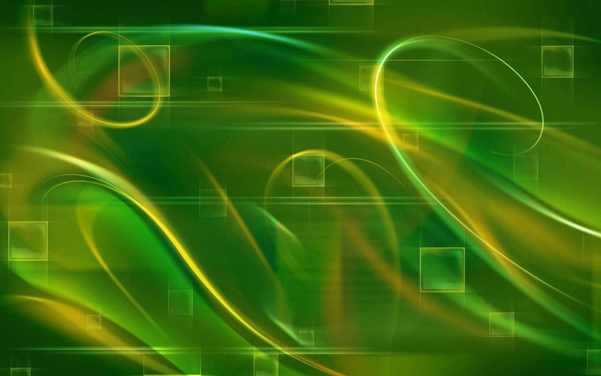 android square, wavy, abstract, green, lines, cells