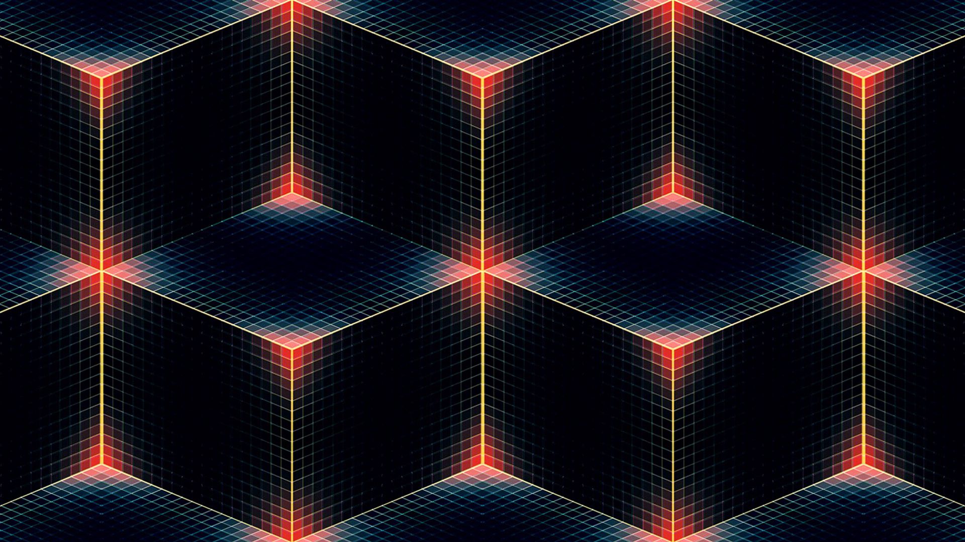 vertical wallpaper abstract, cube, lines, color, twilight, coals, square, rhombus