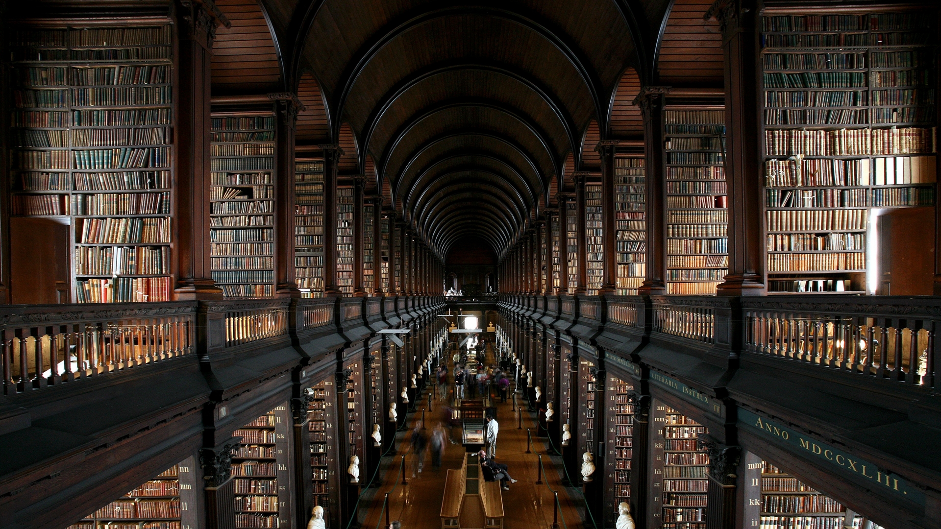 library, book, man made, room