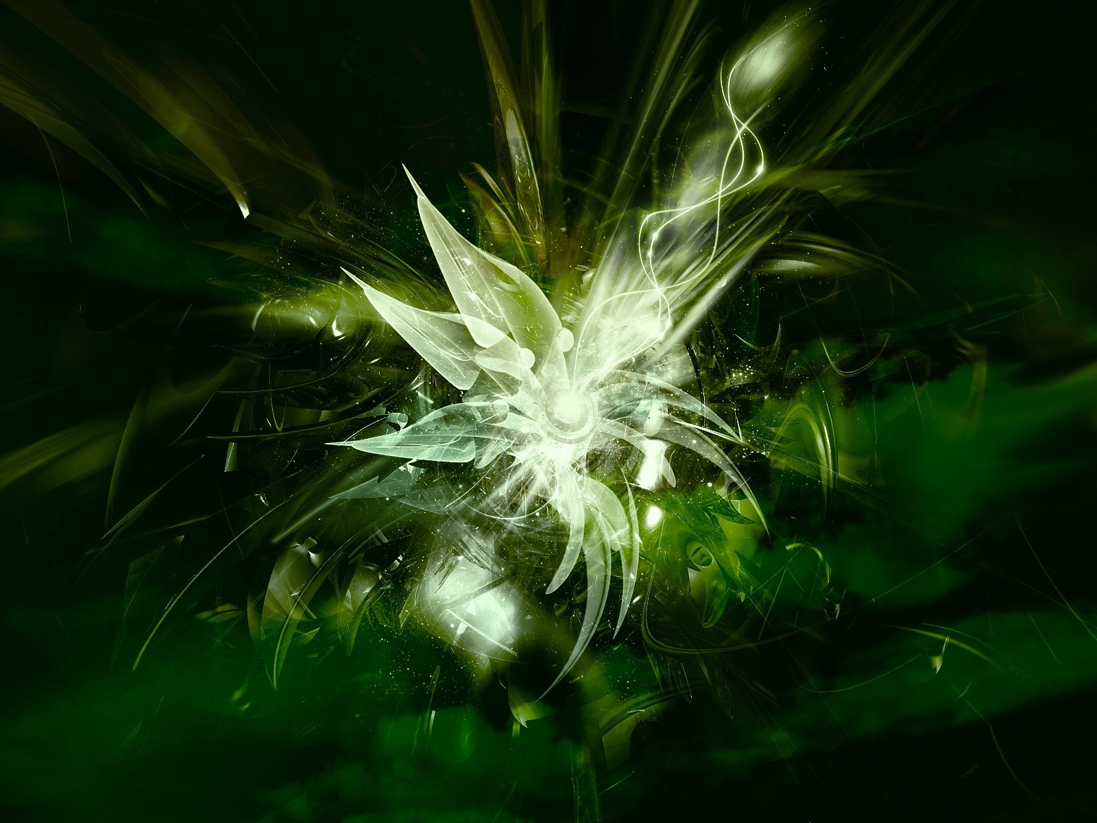green, abstract, texture 1080p