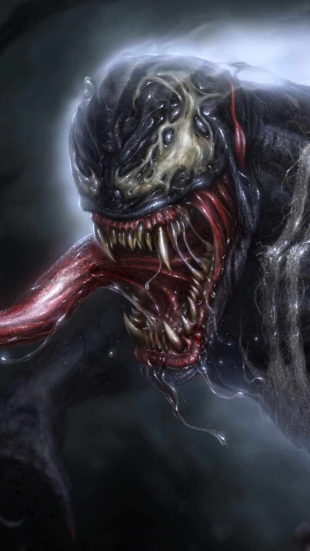 Ngắm fan art Venom theo phong cách kinh dị, đáng sợ nhưng cũng vô cùng đã  mắt
