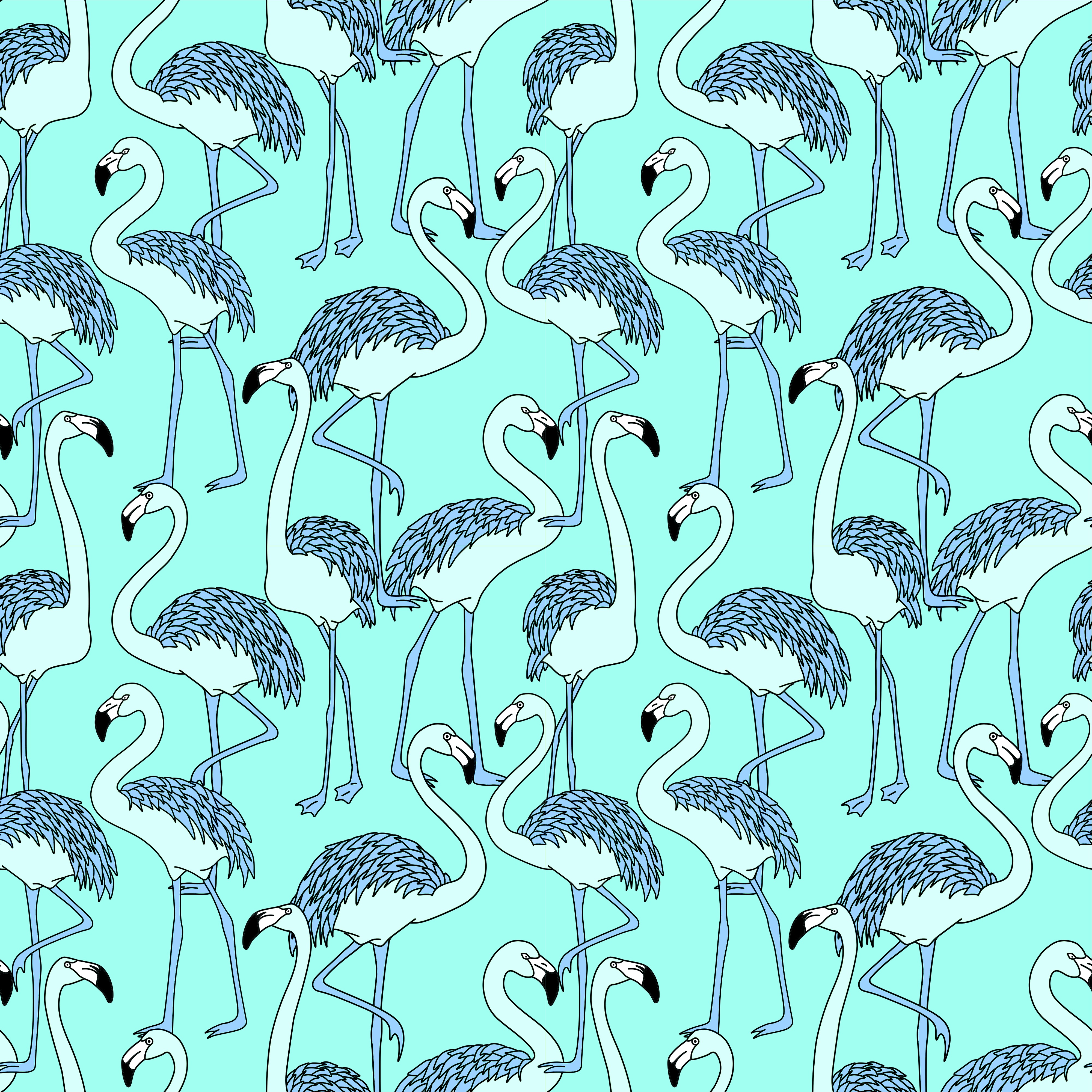 114363 Hintergrundbild herunterladen patterns, vögel, kunst, flamingo, textur - Bildschirmschoner und Bilder kostenlos