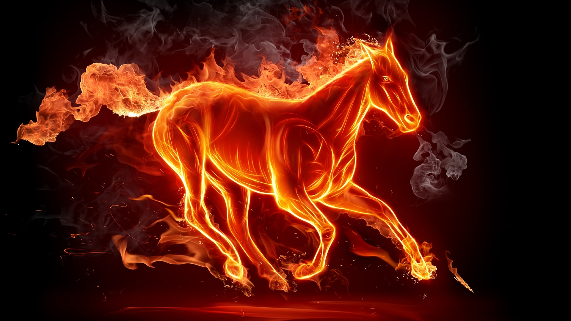 47240 descargar fondo de pantalla caballos, rojo, animales: protectores de pantalla e imágenes gratis