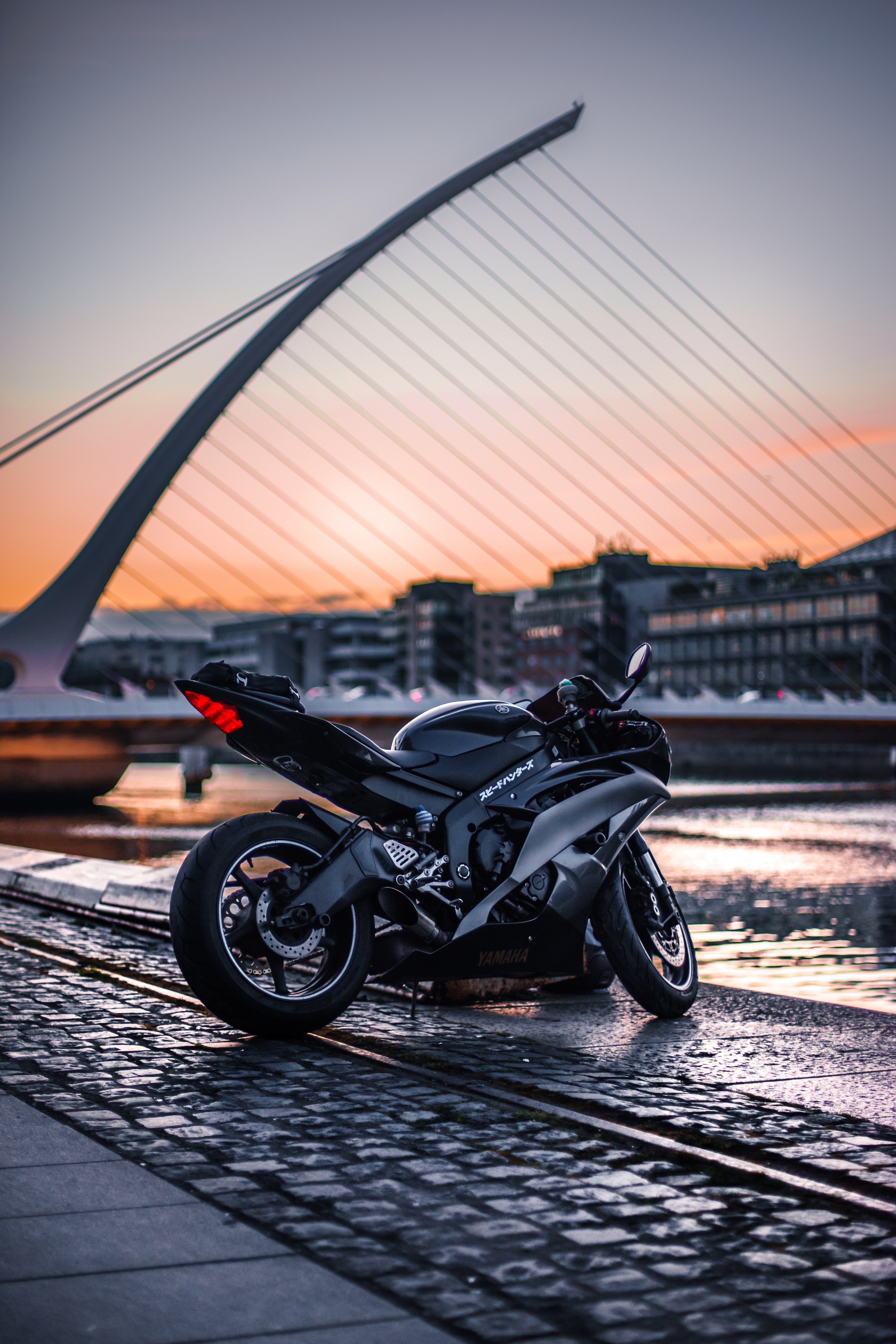 bike, city, blur, smooth, side view, motorcycles, motorcycle HD wallpaper