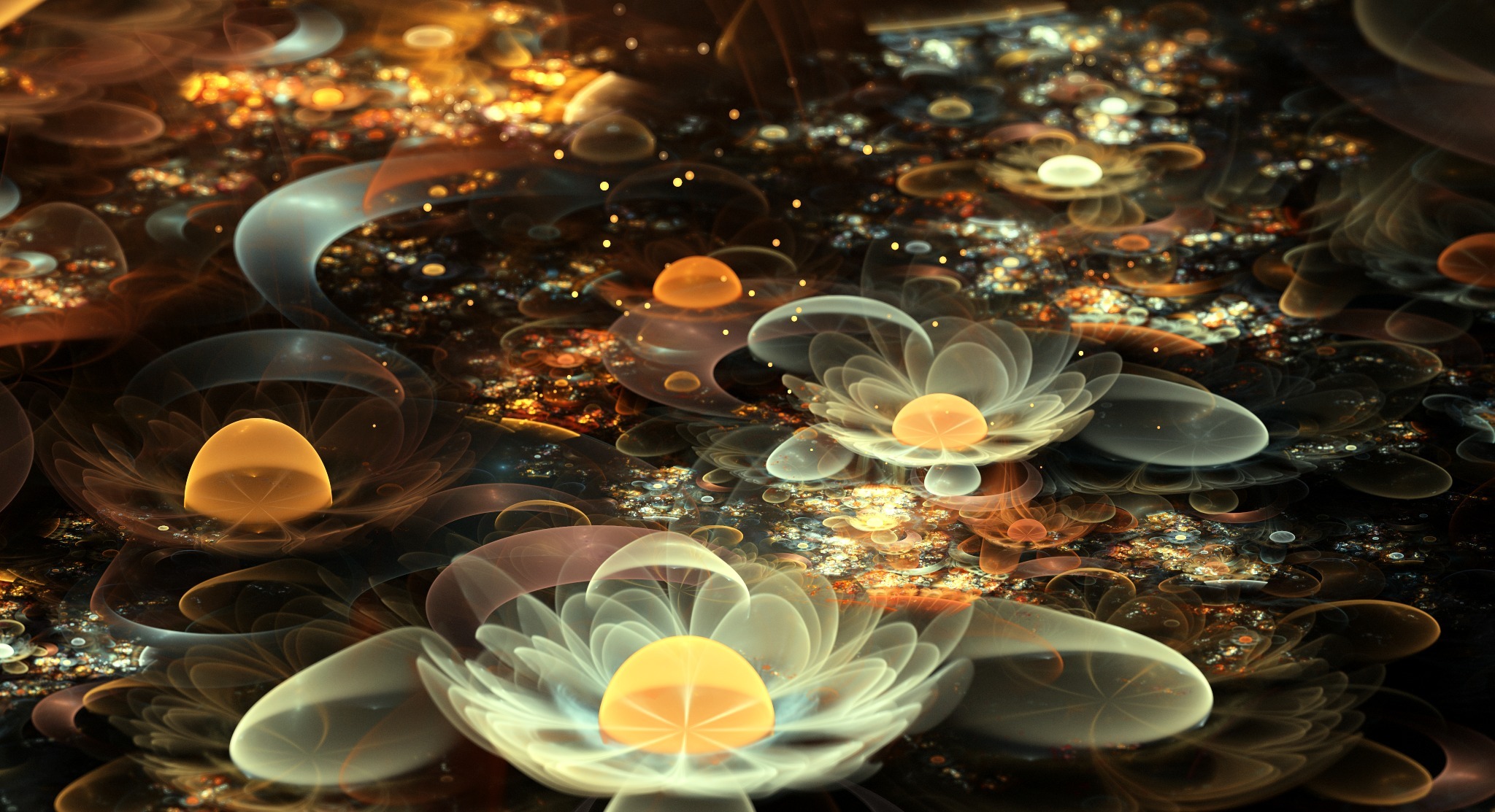 3d, abstract, fractal, cgi, flower Free Stock Photo