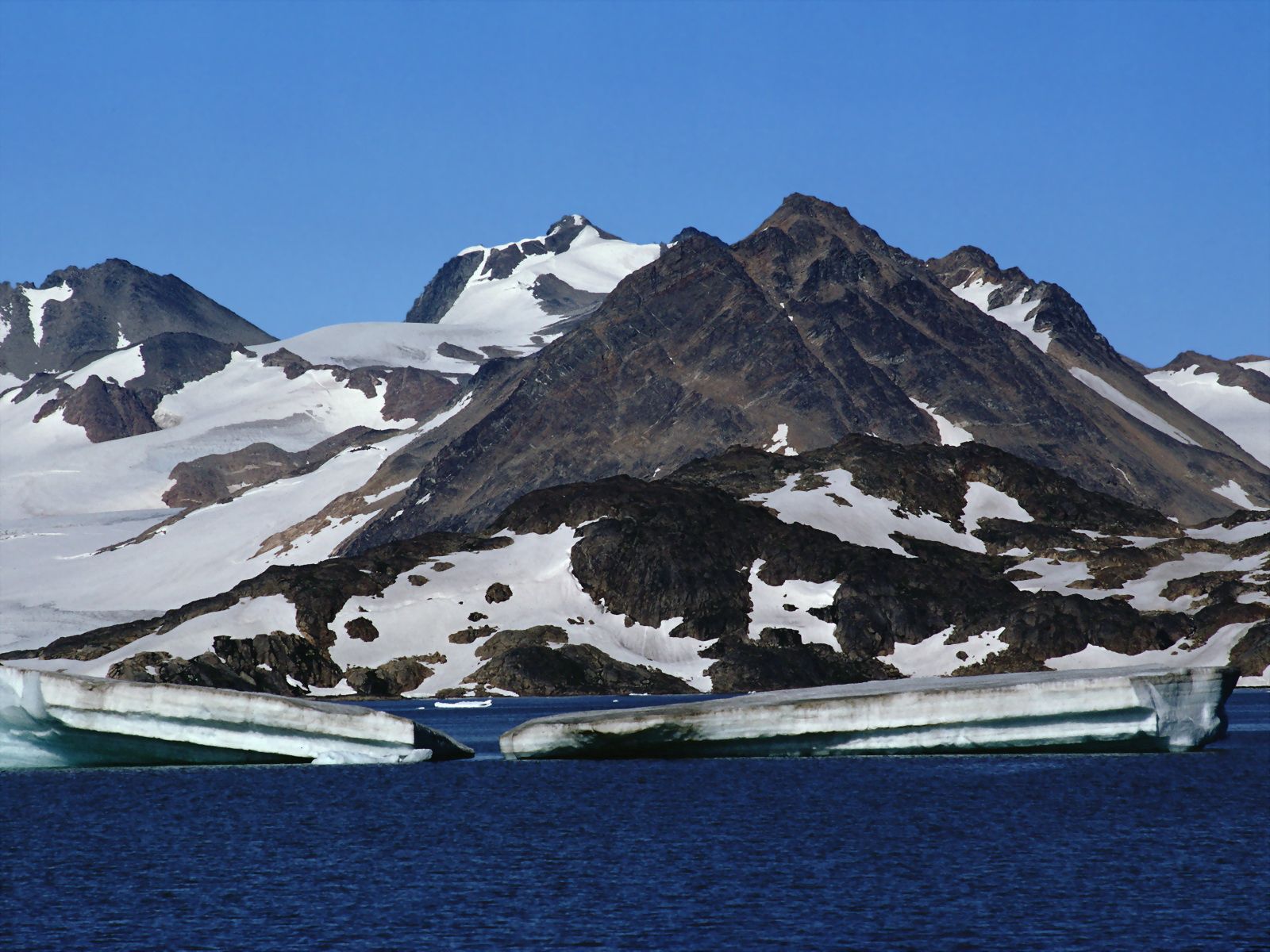 glacier, nature, water, mountains, snow Free Stock Photo