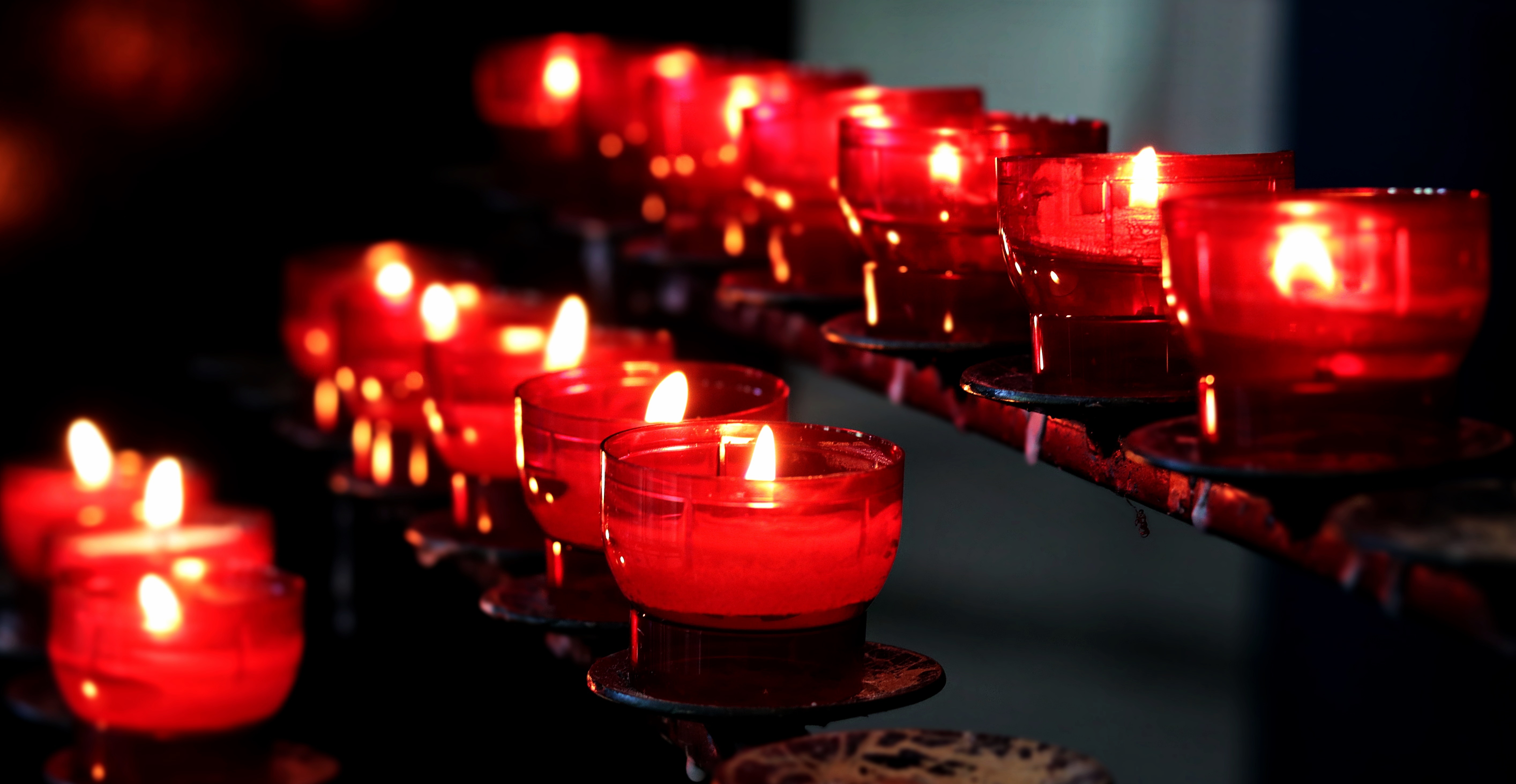 candles, miscellanea, dark, flame, miscellaneous Free Stock Photo