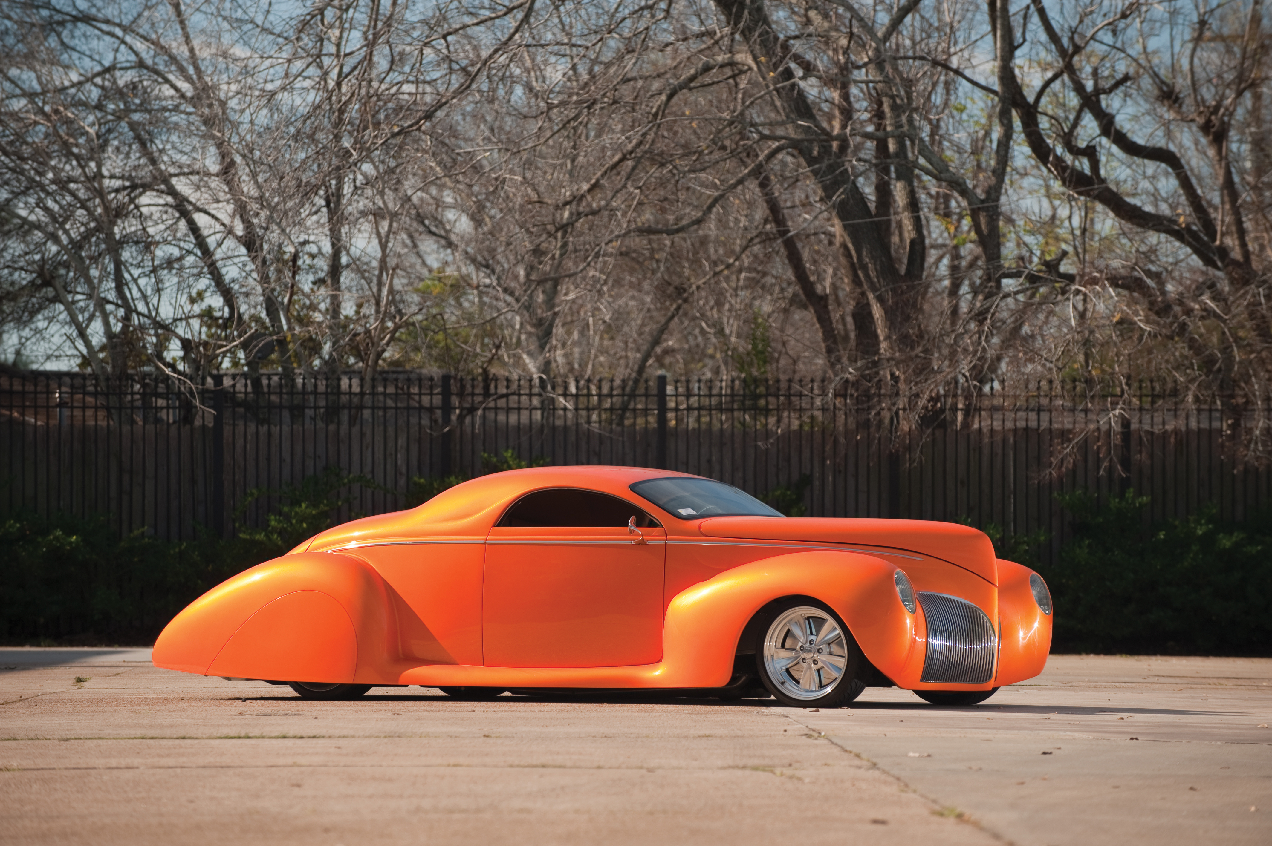 cars, orange, concept, style, zephyr, lincoln, 1939 Full HD