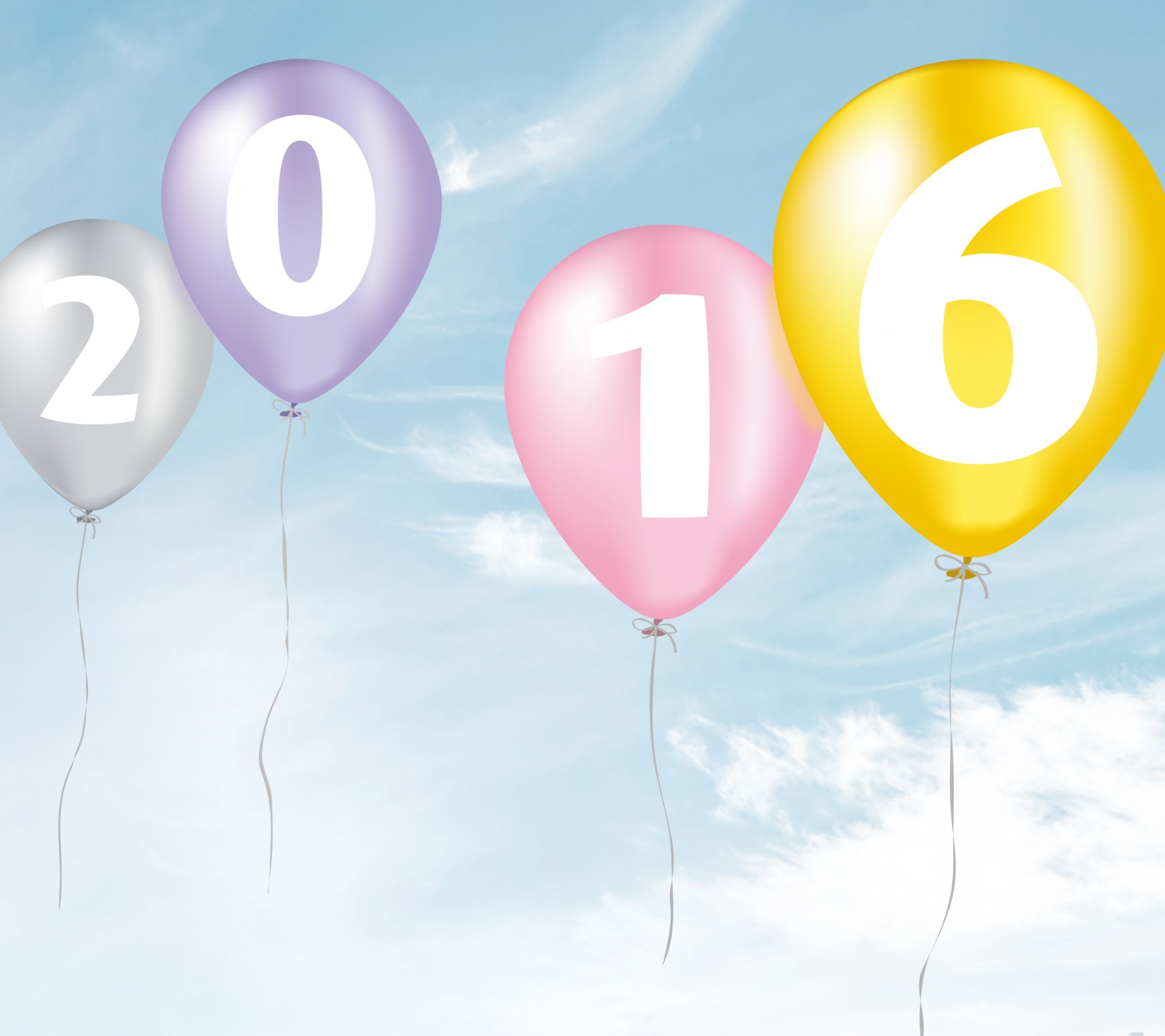 1230903 下載圖片 节日, 2016年元旦, 新年, 元旦, 气球 - 免費壁紙和屏保