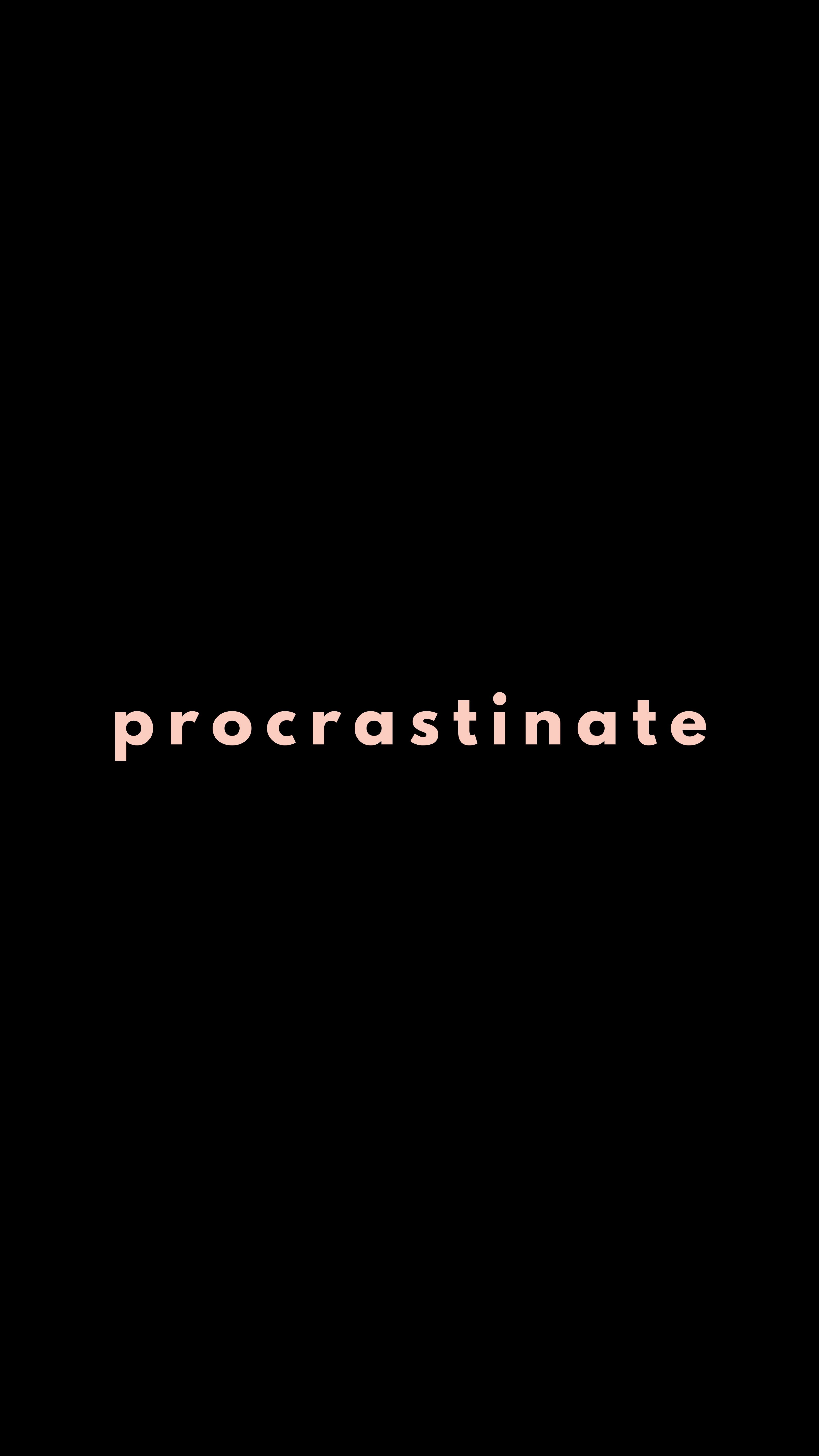 motivation, time, it's time, words, word, procrastination Smartphone Background