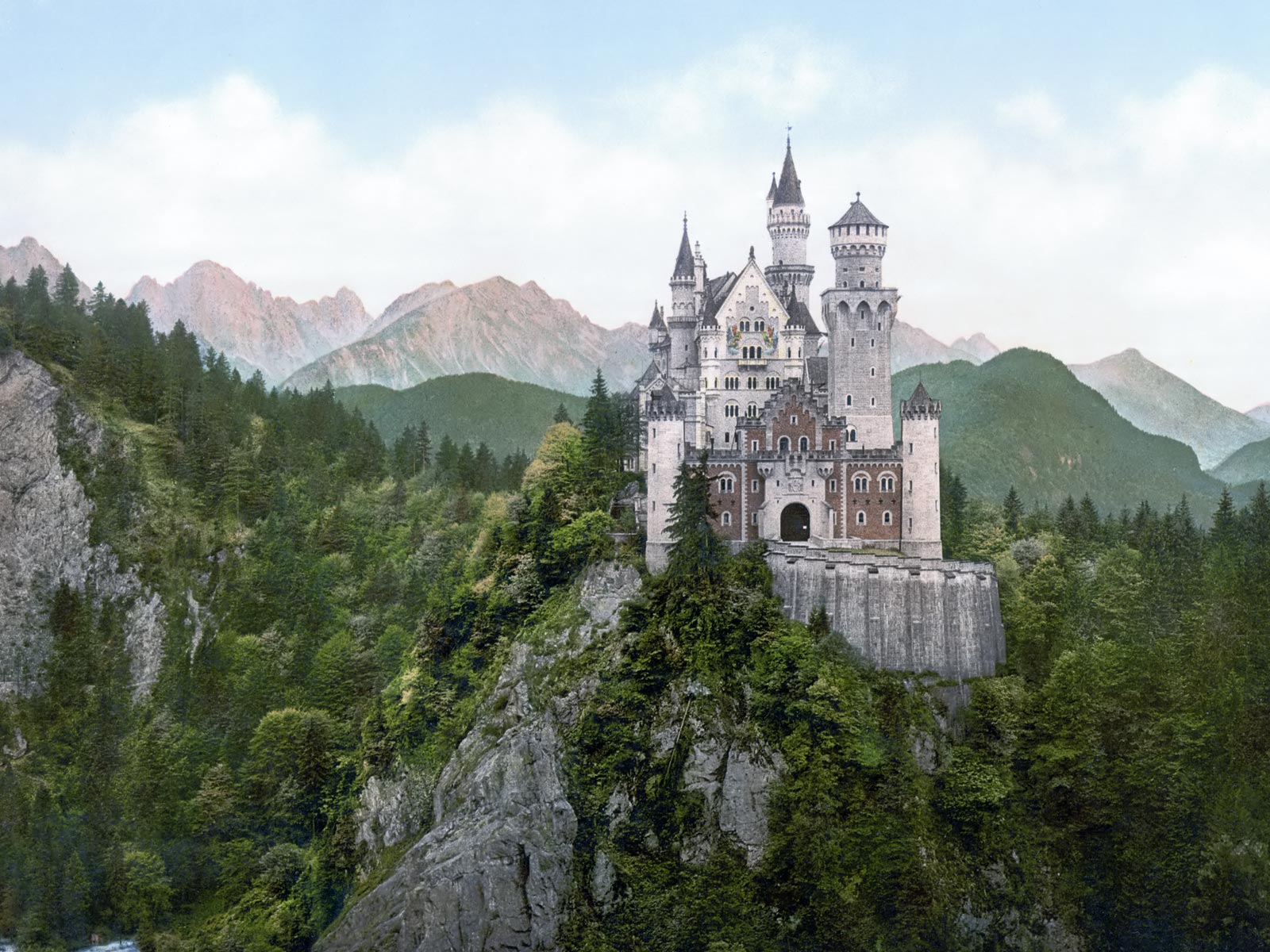 neuschwanstein castle, man made, castle
