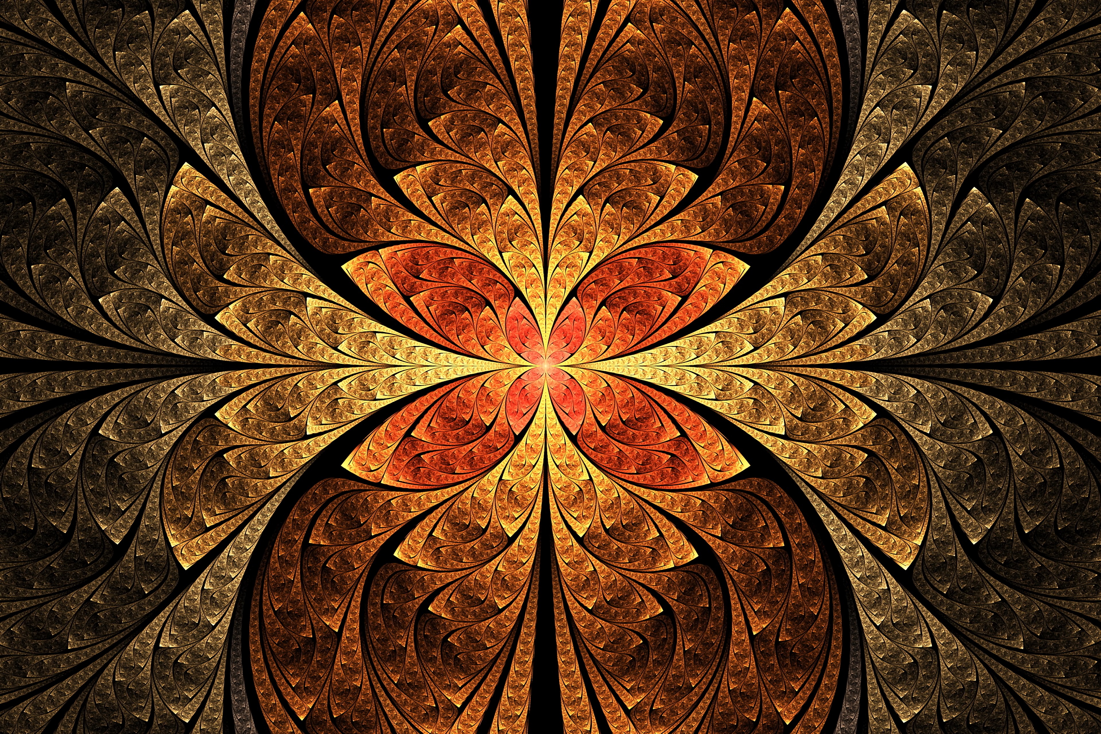 Download mobile wallpaper Glow, Pattern, Digital, Fractal, Abstract for free.