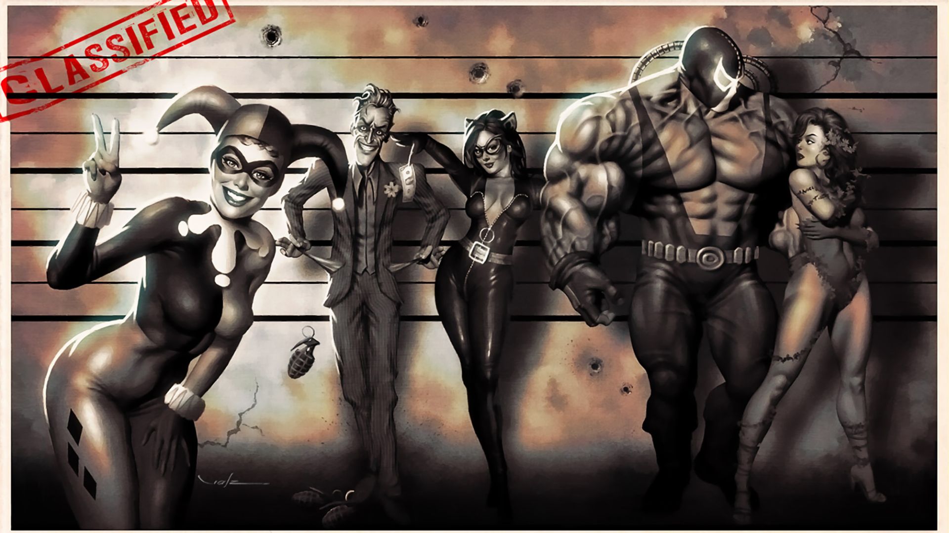 Free HD joker, comics, batman, bane (dc comics), catwoman, harley quinn, poison ivy
