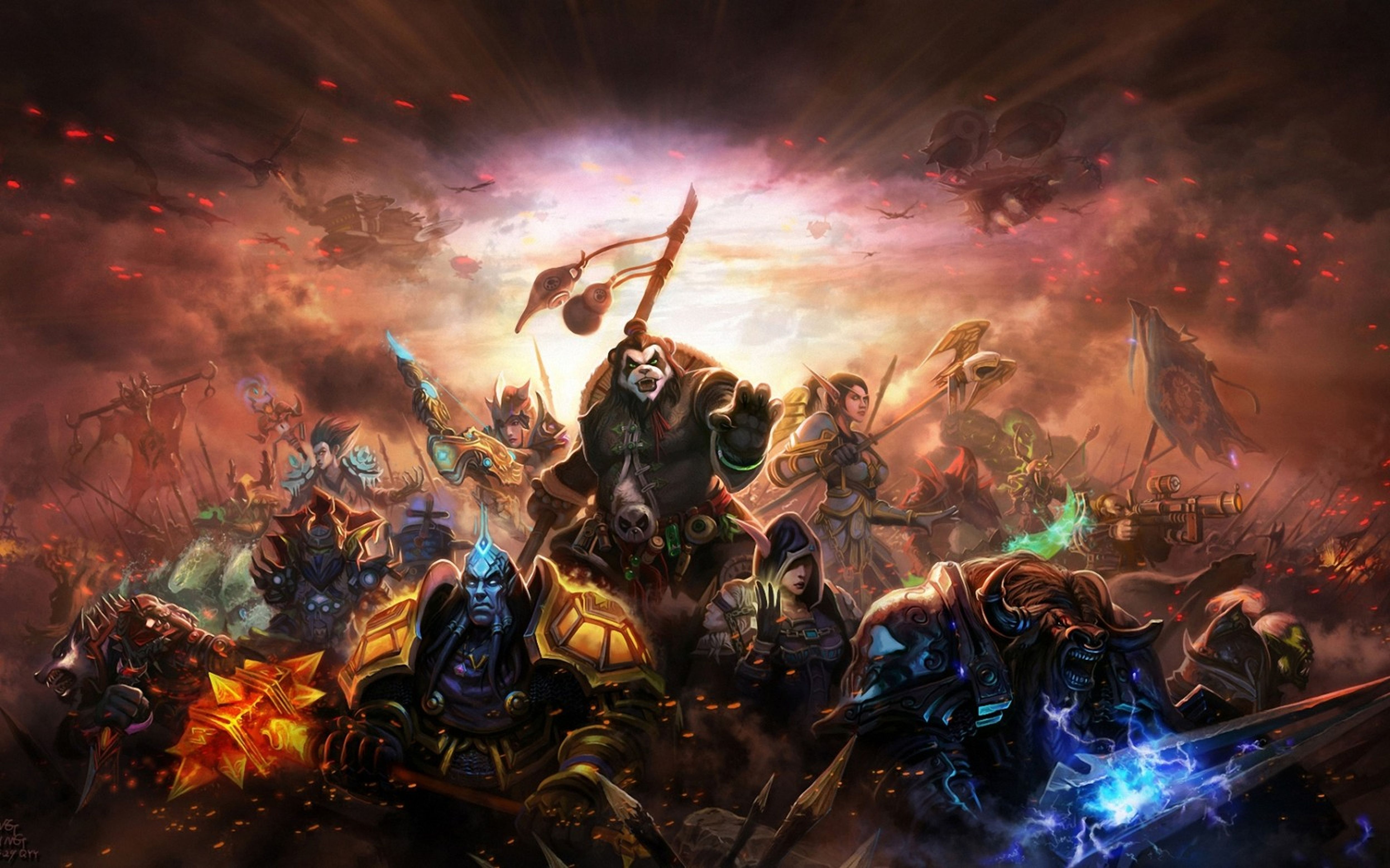4k World Of Warcraft: Mists Of Pandaria Wallpaper