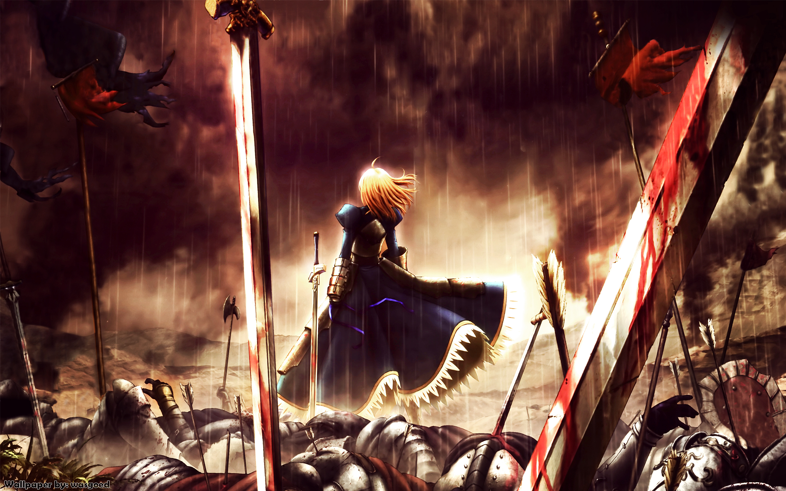 android saber (fate series), fate series, fate/zero, anime