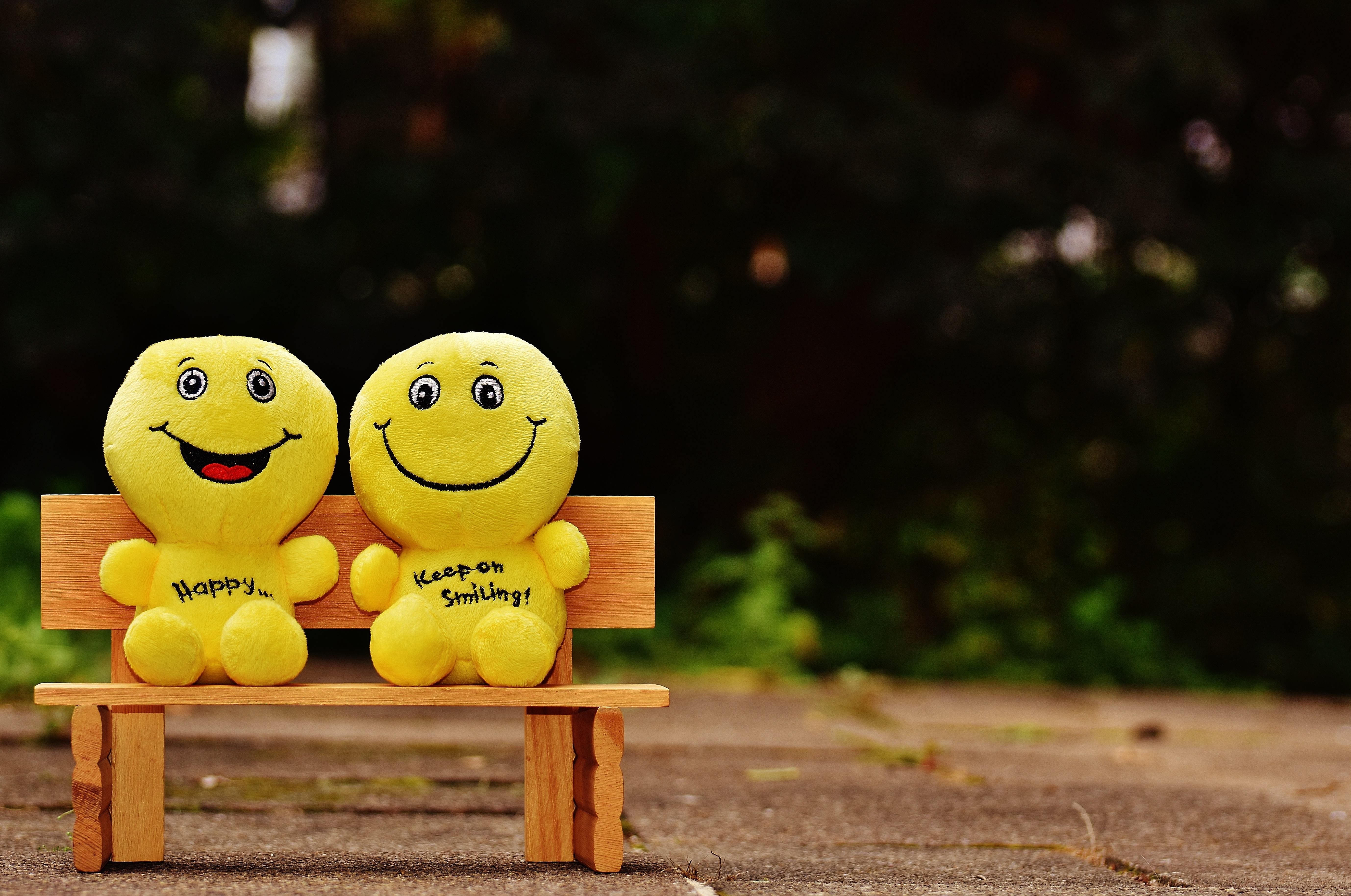 wallpapers miscellanea, cute, smile, emoticons, happy, smileys, bench, miscellaneous, cheery