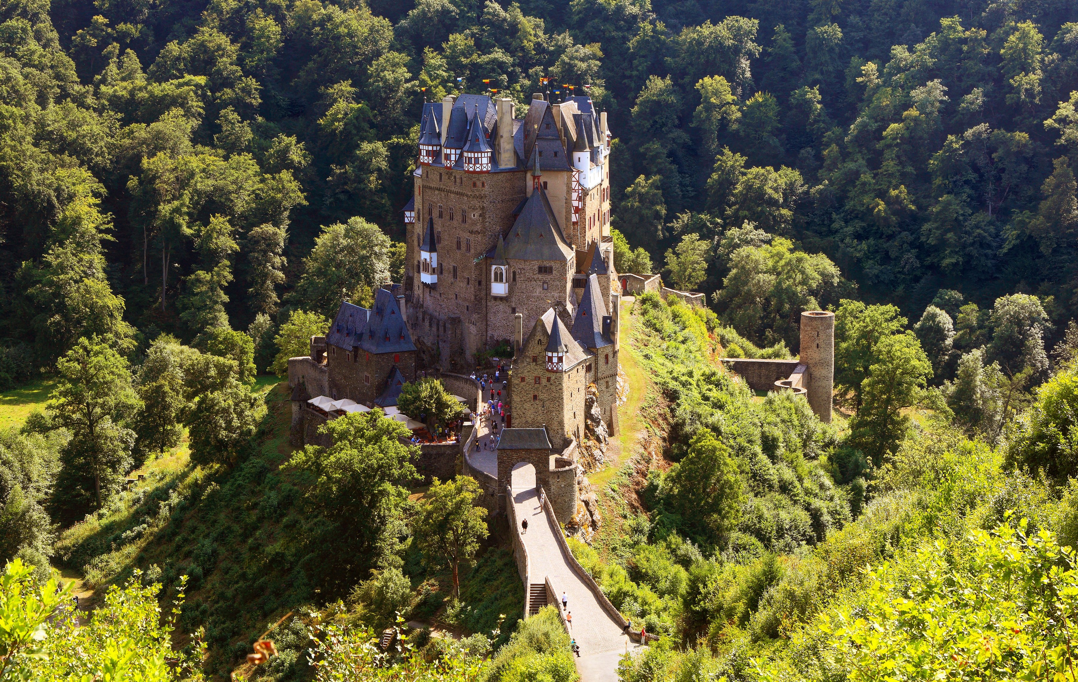 454018 скачать обои замок эльц, сделано человеком, замок, германия, замки - заставки и картинки бесплатно