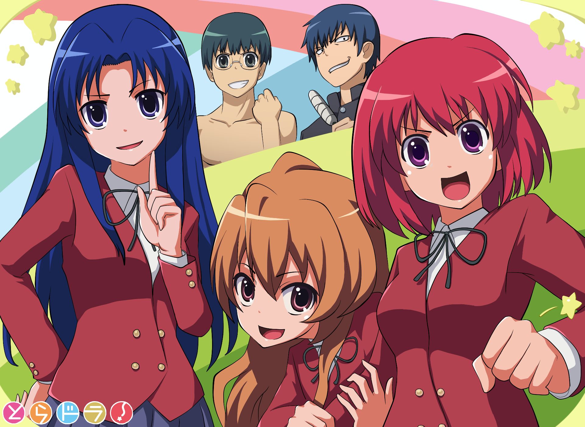Toradora, anime, cute, girl, love, ryuji, school, taiga, HD phone wallpaper