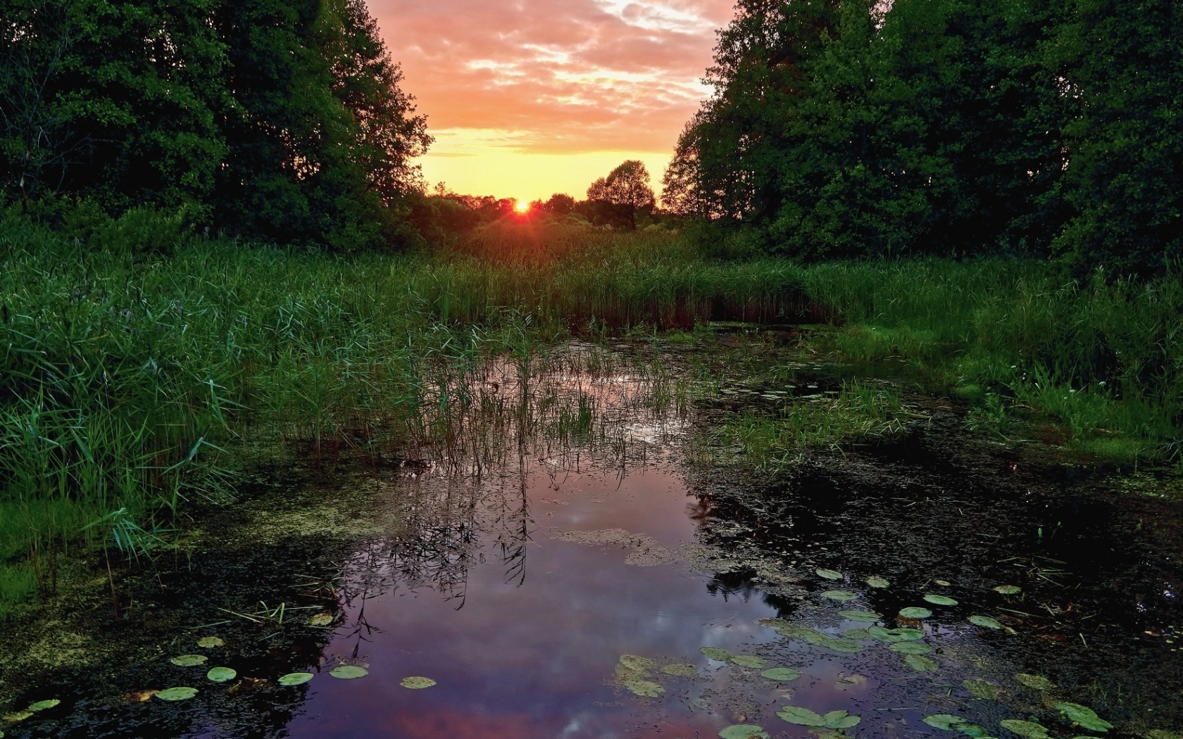 Download mobile wallpaper Landscape, Nature, Sunset for free.