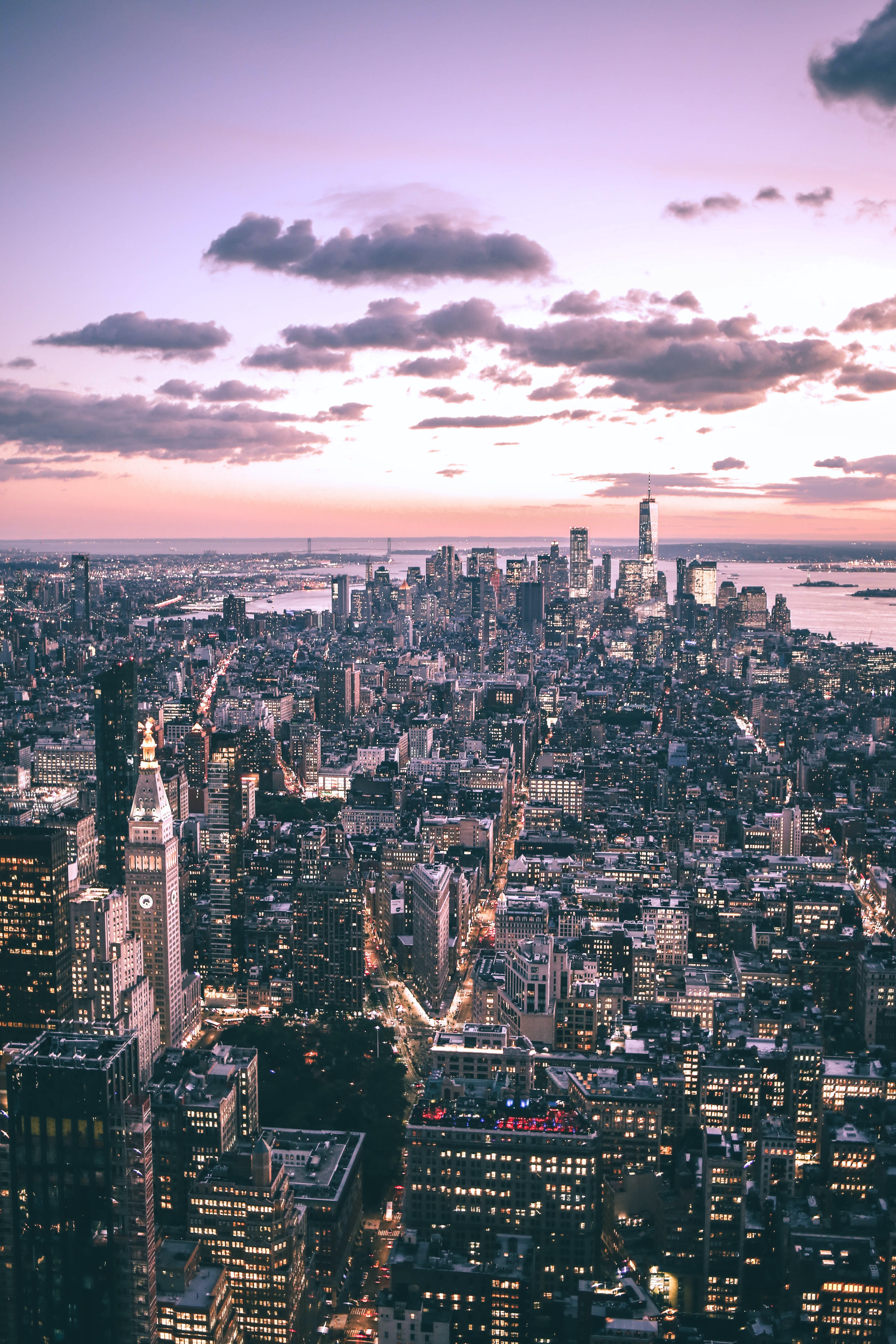 Download mobile wallpaper New York, Cities, View From Above, Megapolis, Megalopolis, Urban Landscape, Building, City, Cityscape for free.