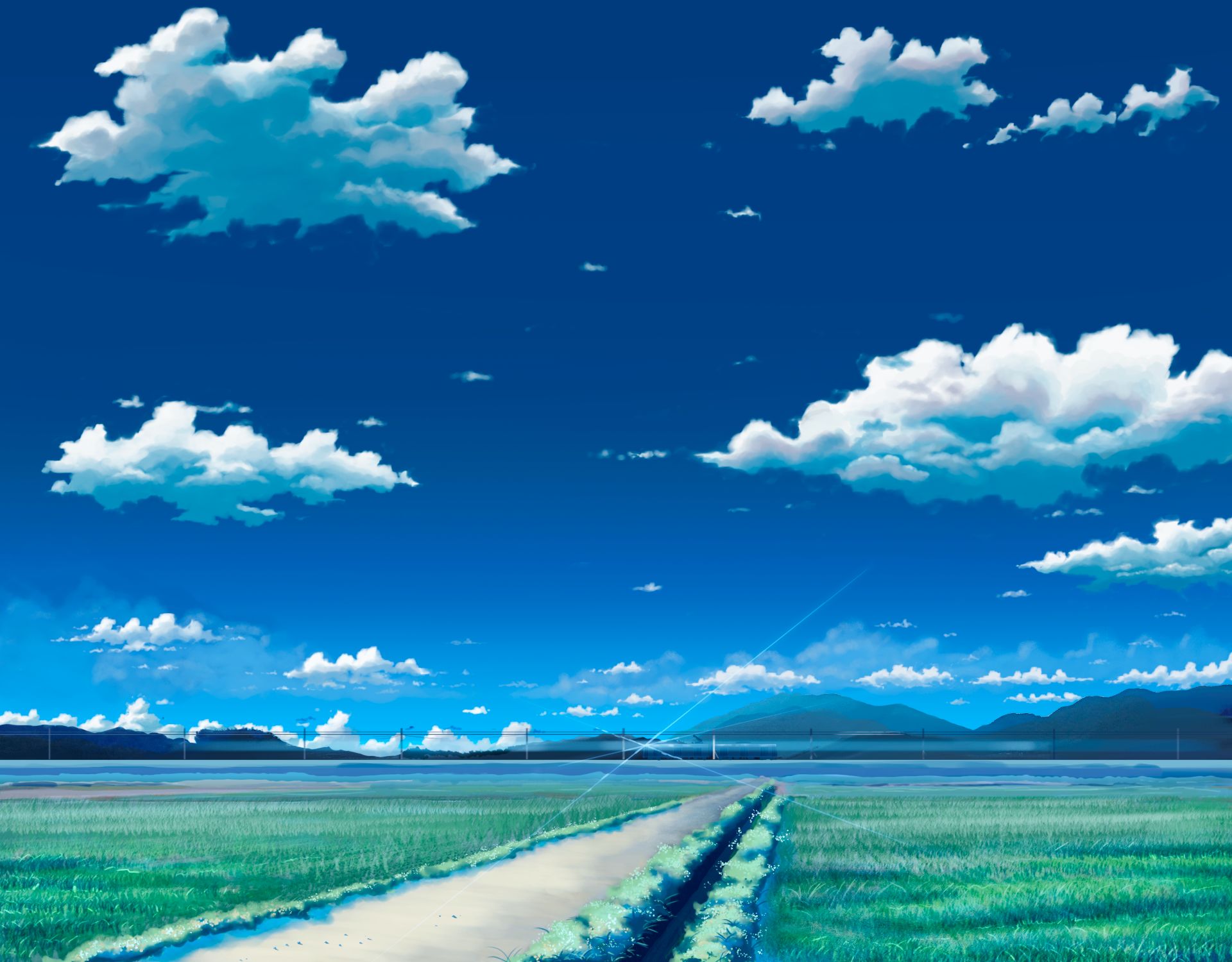 Обои аниме пейзаж