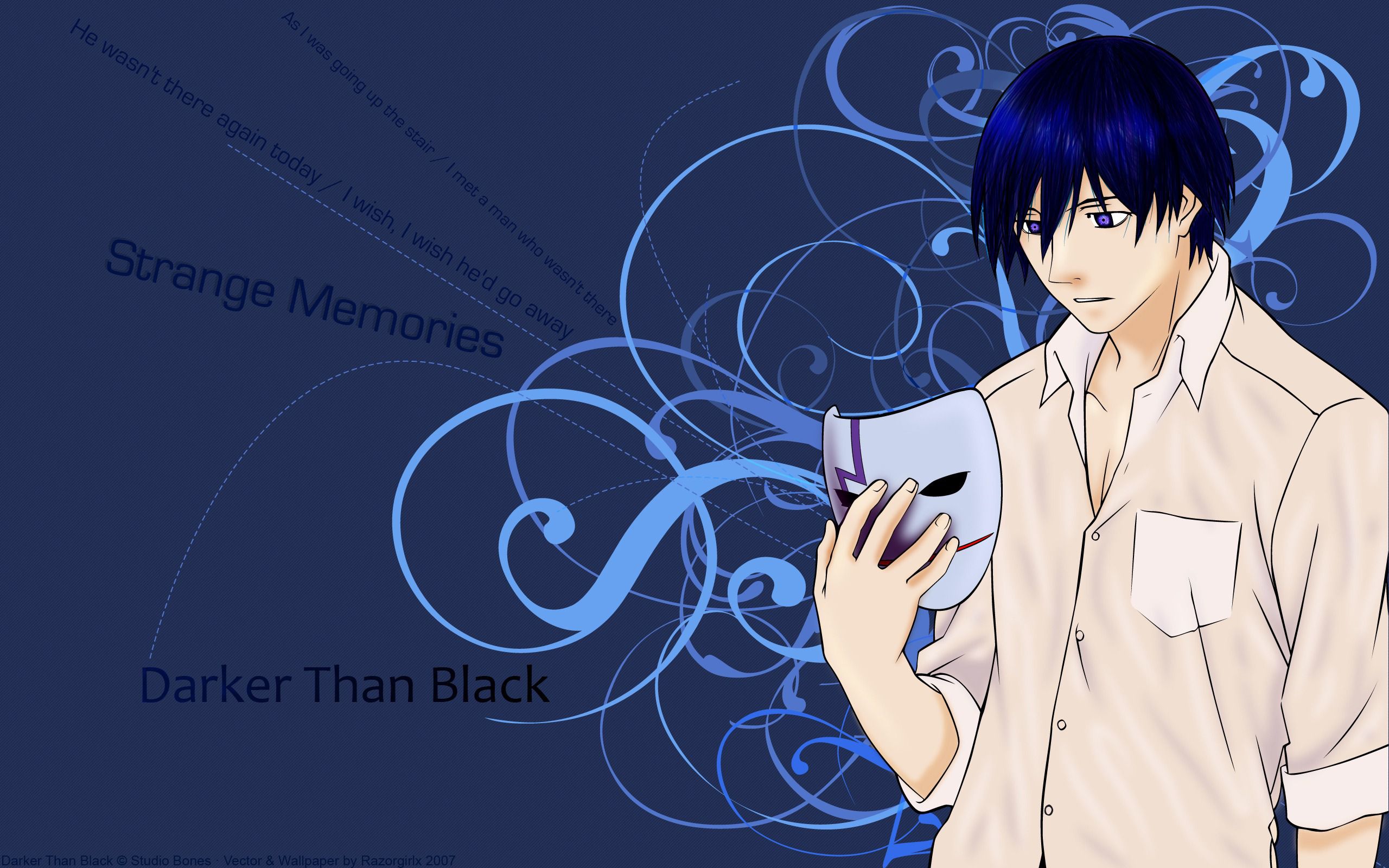 Hei Anime, Darker Than Black Background, black Hair, manga, computer  Wallpaper png