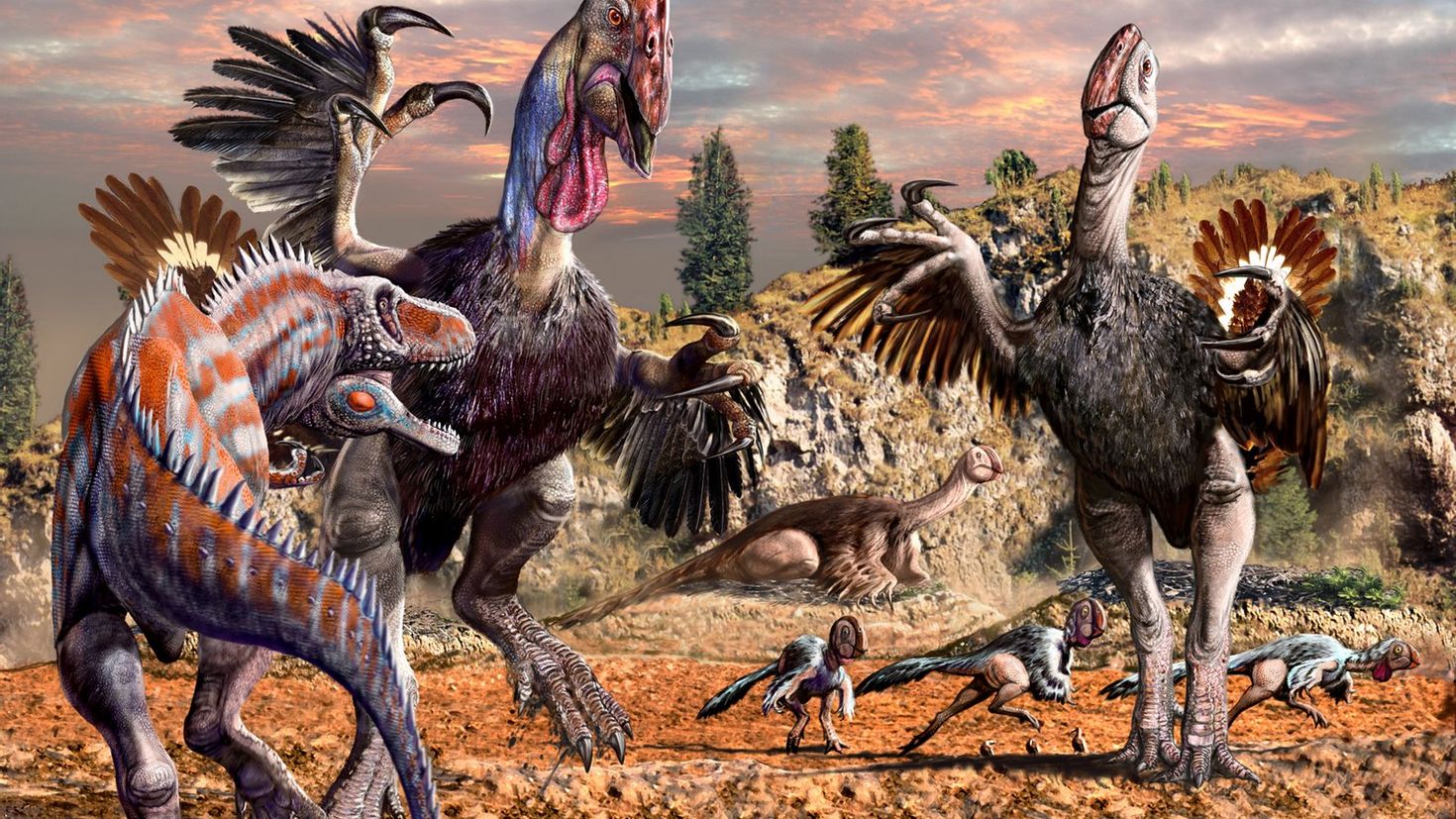 Динозавры это животные. Гигантораптор АРК. Овираптор мир Юрского периода. Доисторические динозавры. Динозавры картинки.