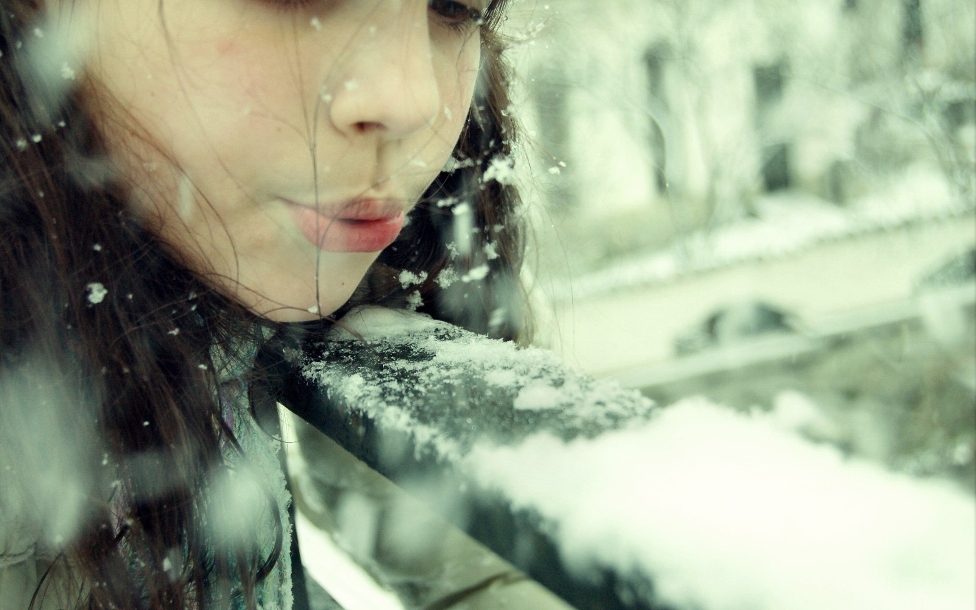 photography, women, cold, cute, season, snow for android