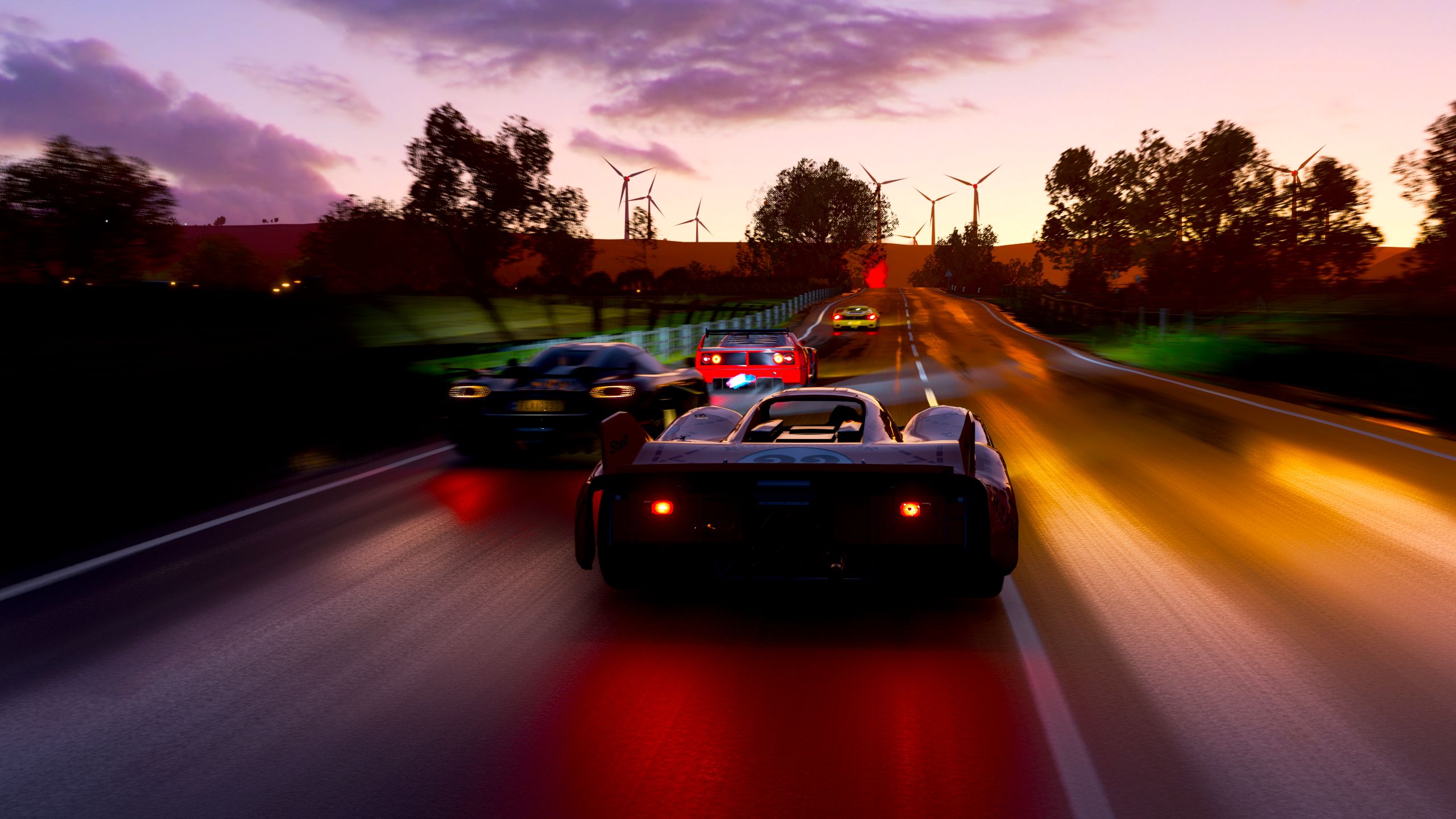 Forza Horizon 4 машина на закате