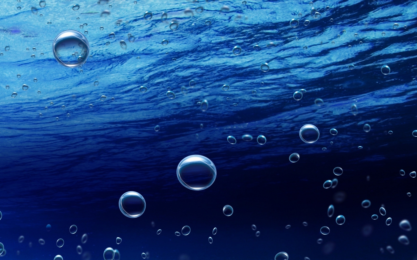 Desktop FHD bubbles, landscape, water, sea, blue
