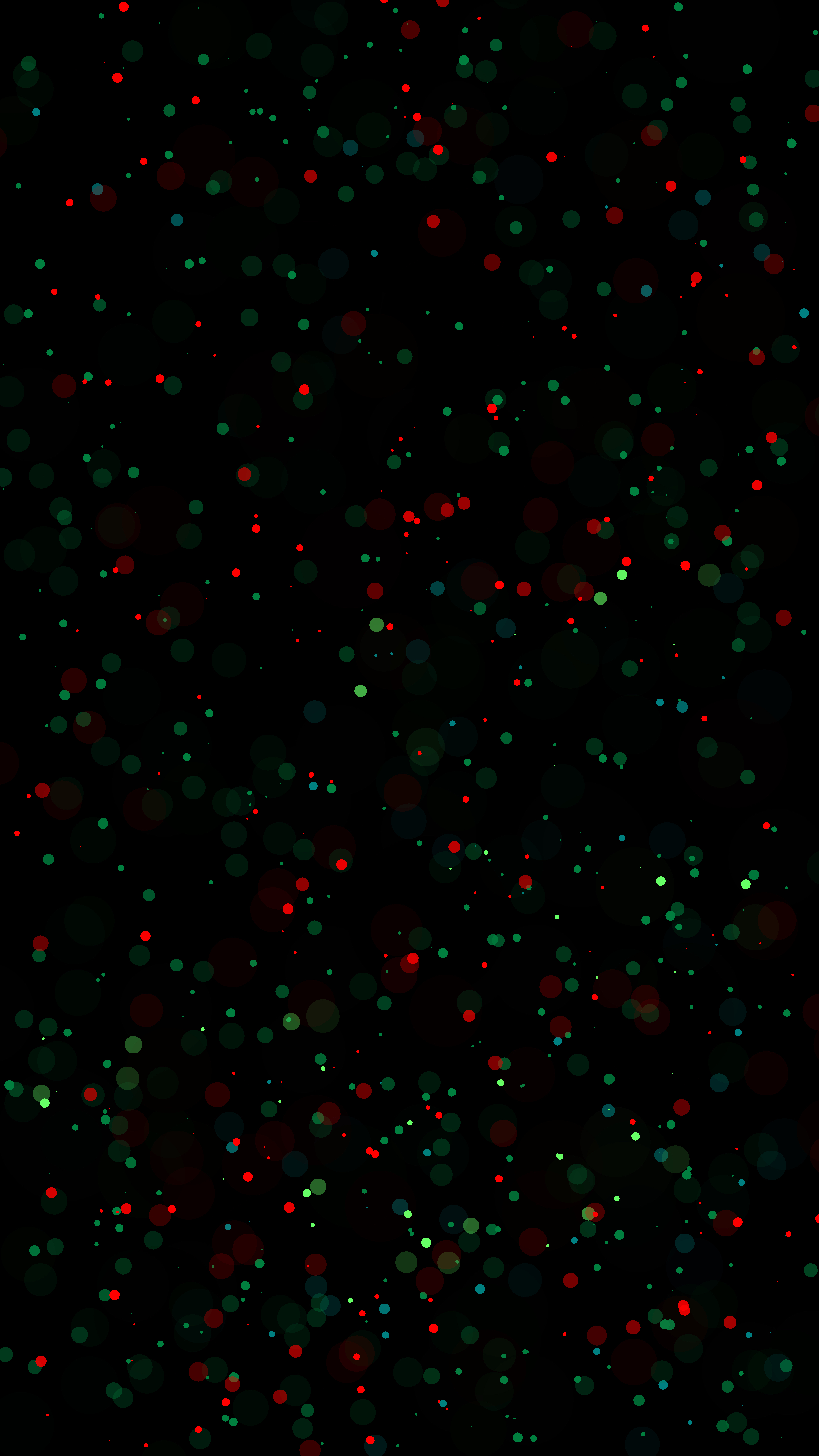 Mobile wallpaper green, circles, abstract, red, glare, points, point, boquet, bokeh