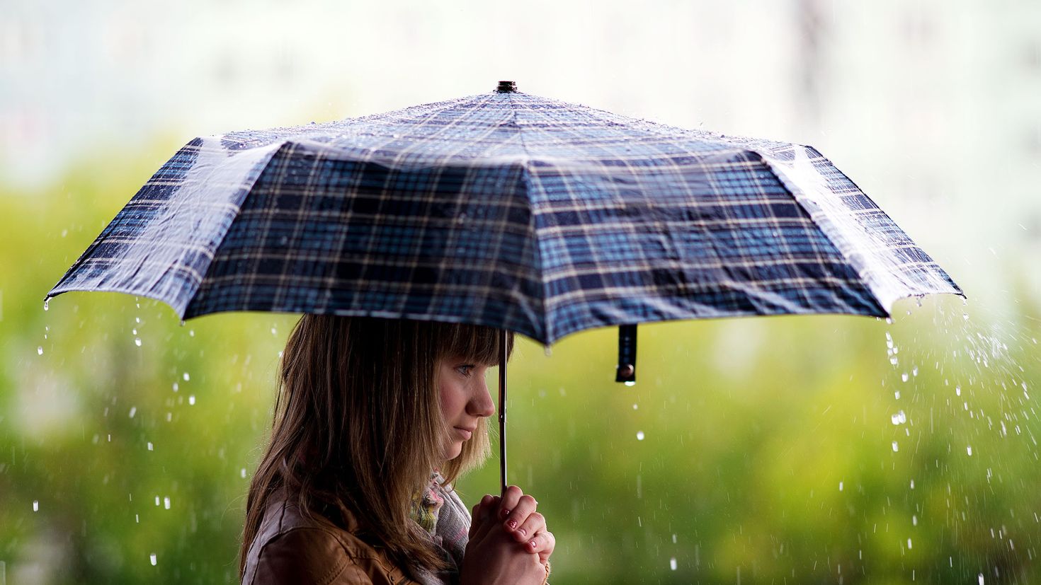 Забыли зонтик. Зонт под дождем. Дождливый день. Девочка с зонтом. Человек под зонтом.