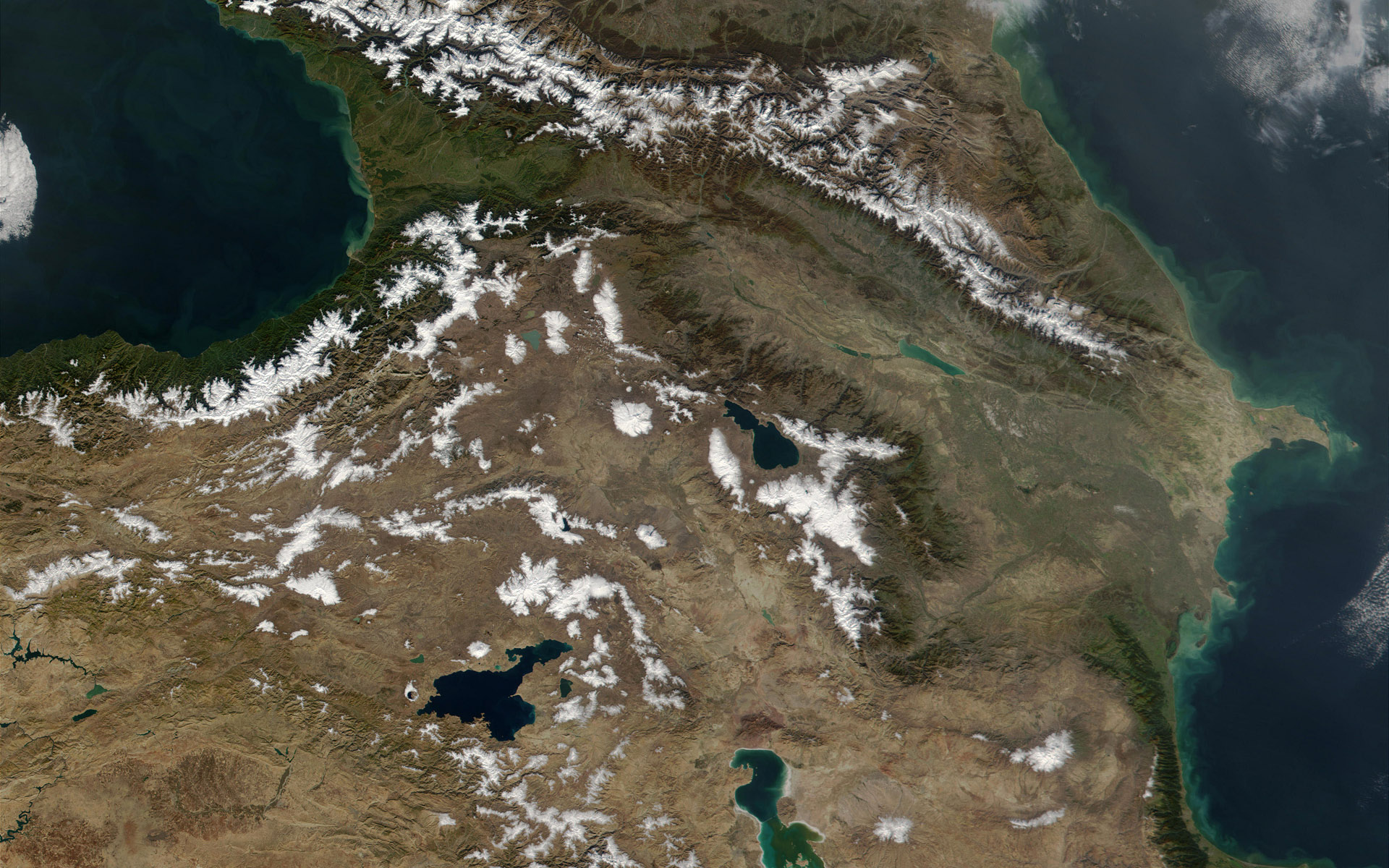 Армянское Нагорье на карте Азии