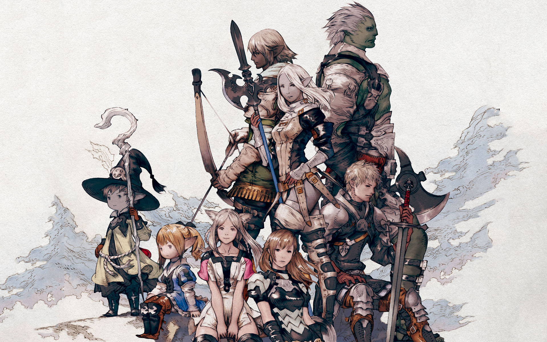 High Definition Miqo'te (Final Fantasy) background